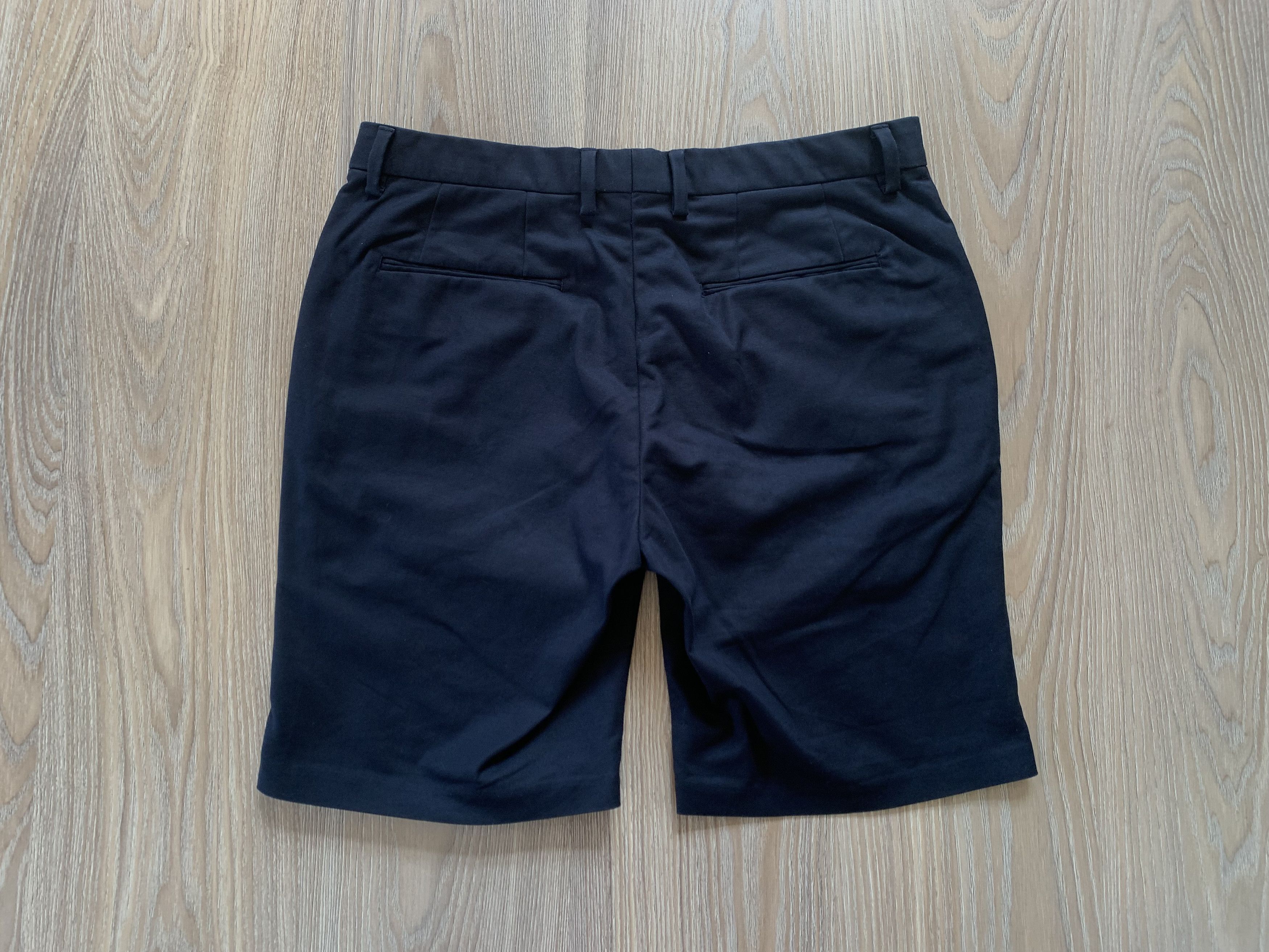 Designer Reiss Classic Cotton Navy Blue Shorts Size US 34 / EU 50 - 3 Thumbnail