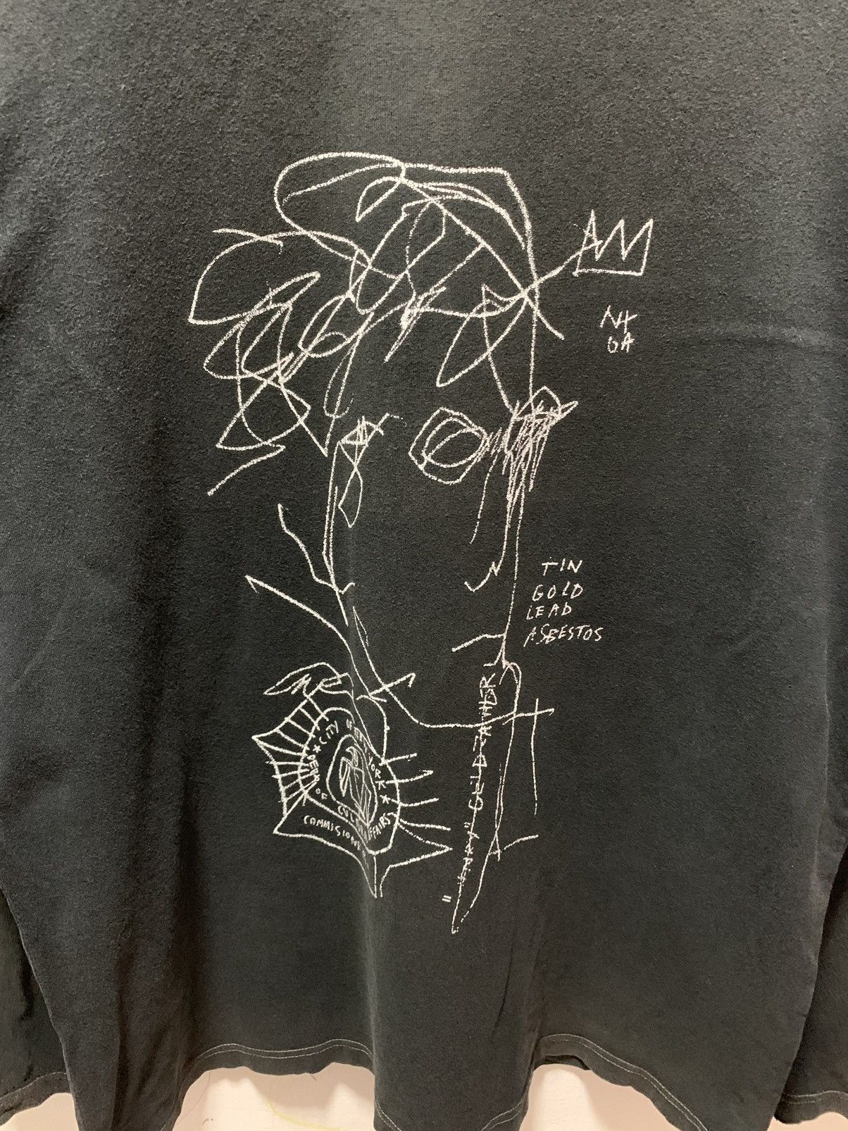 Jean-Michel Basquiat Vtg JEAN MICHEL BASQUIAT T Shirt Size US XL / EU 56 / 4 - 2 Thumbnail