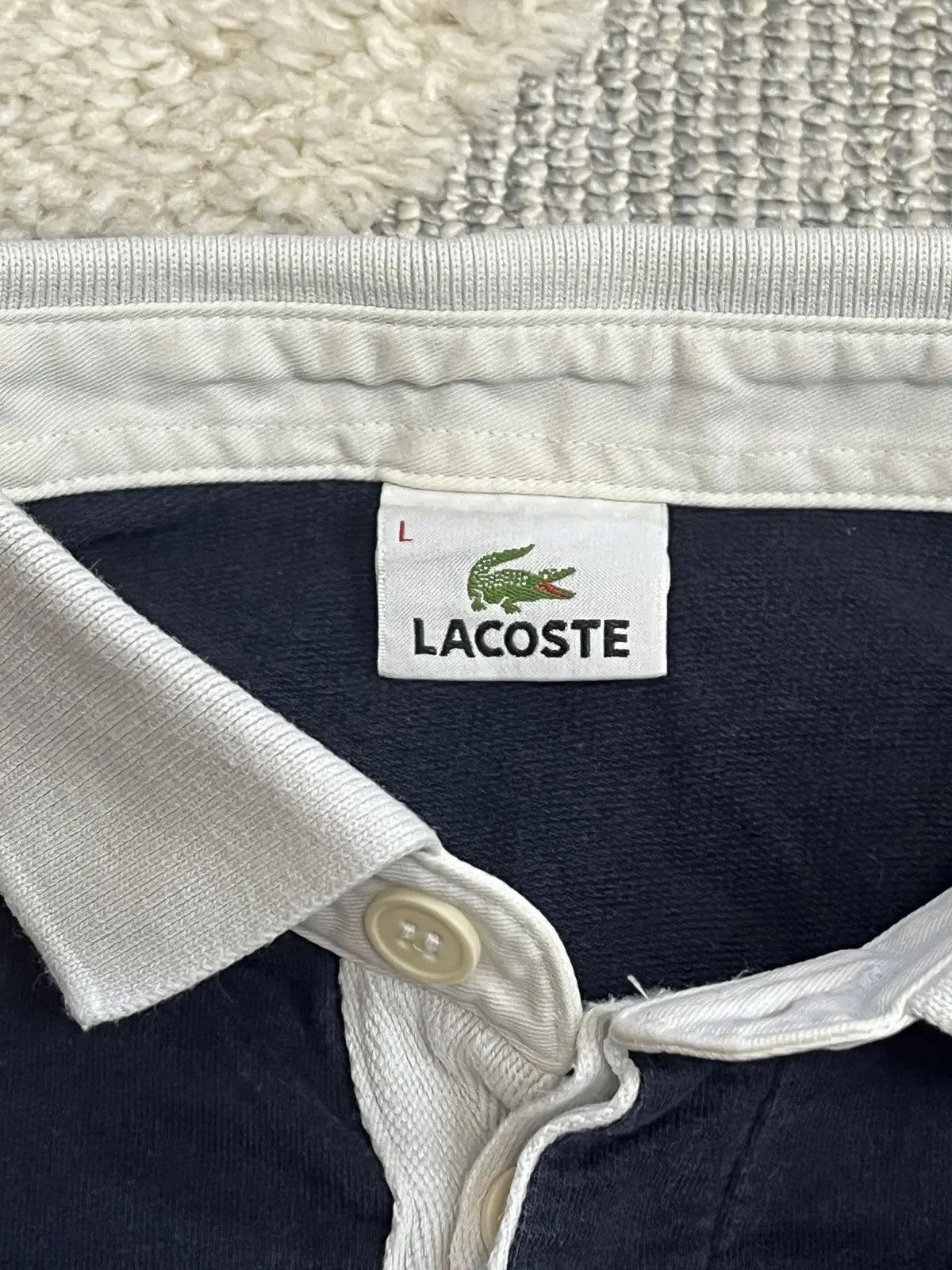 Lacoste LACOSTE VINTAGE LONG SLEEVE Size US L / EU 52-54 / 3 - 3 Thumbnail