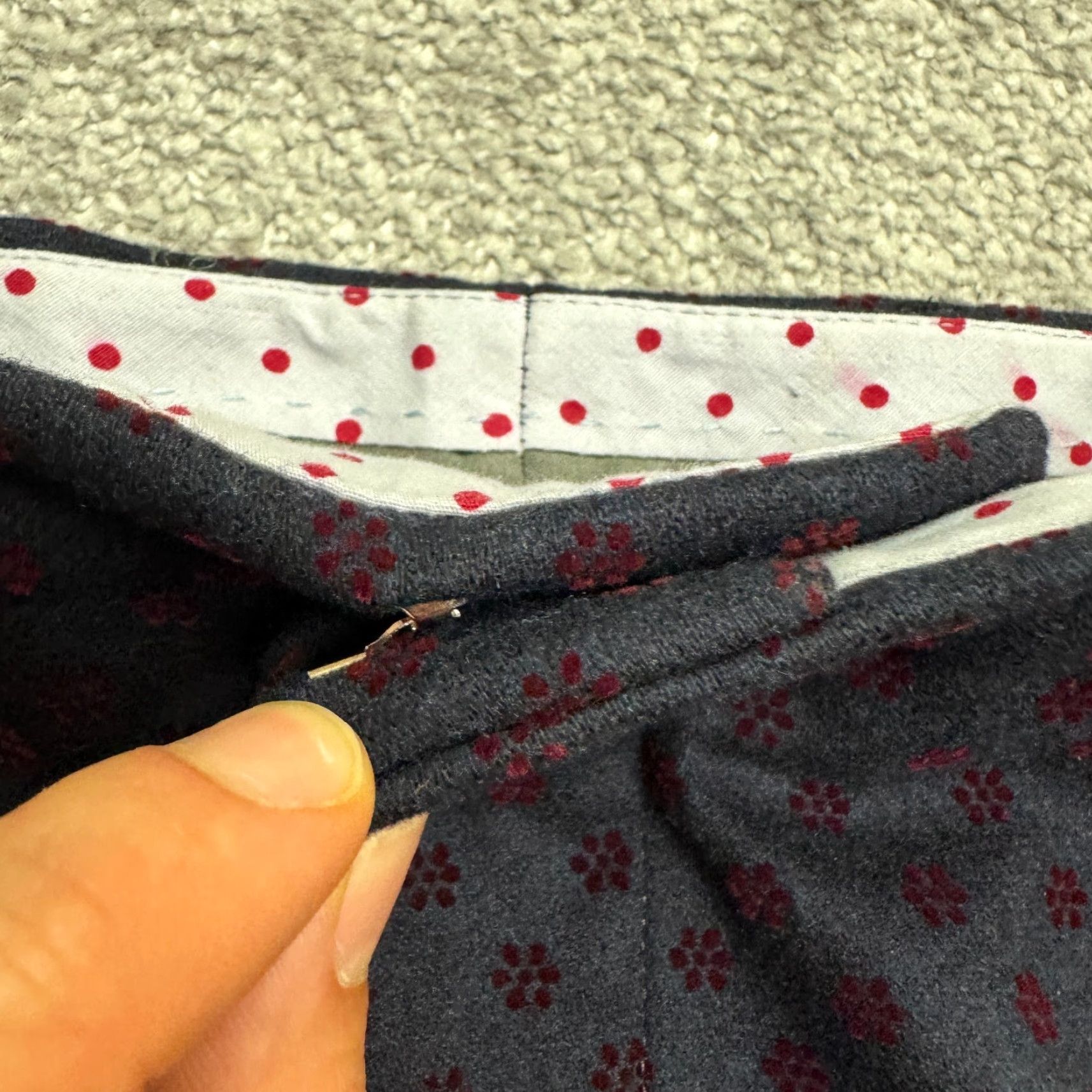 Vintage Entre Amis Dress Pants Mens 31 Gray Floral Wool Slim Straight Size US 34 / EU 50 - 4 Thumbnail
