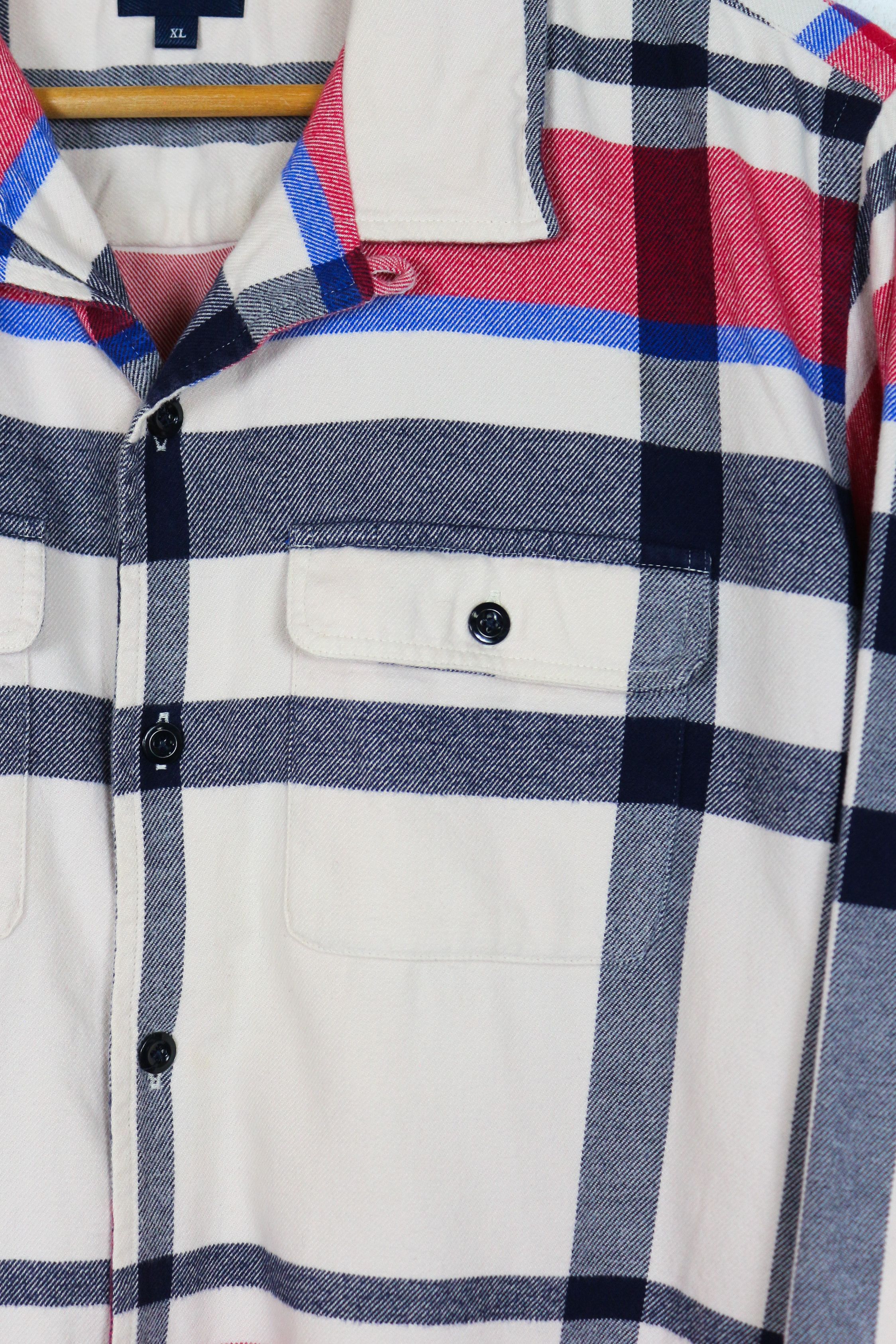 Noah Noah Plaid Flannel Heavyweight Cotton Shirt SS20 Camp Collar Size US XL / EU 56 / 4 - 3 Thumbnail