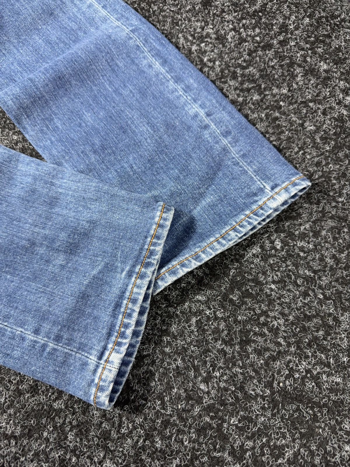 Giorgio Armani 00s AJ Armani Jeans J06 Slim Fit Dirty Distressed Jeans Size US 33 - 2 Thumbnail