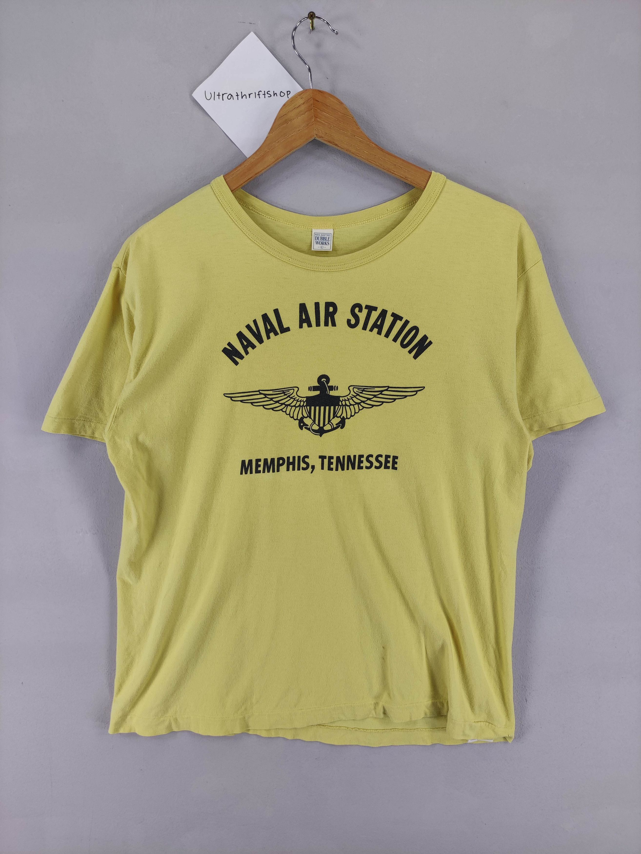 Vintage Vintage Naval Air Station Tee Tshirt BIg Logo Size US L / EU 52-54 / 3 - 1 Thumbnail