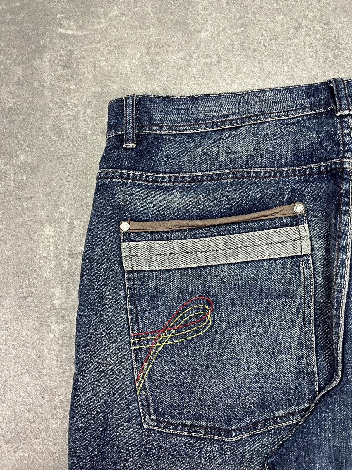 Pelle Pelle Pelle Pelle Marc Buchanan Vintage Baggy Heavy Denim Jeans 38 Size US 38 / EU 54 - 12 Thumbnail