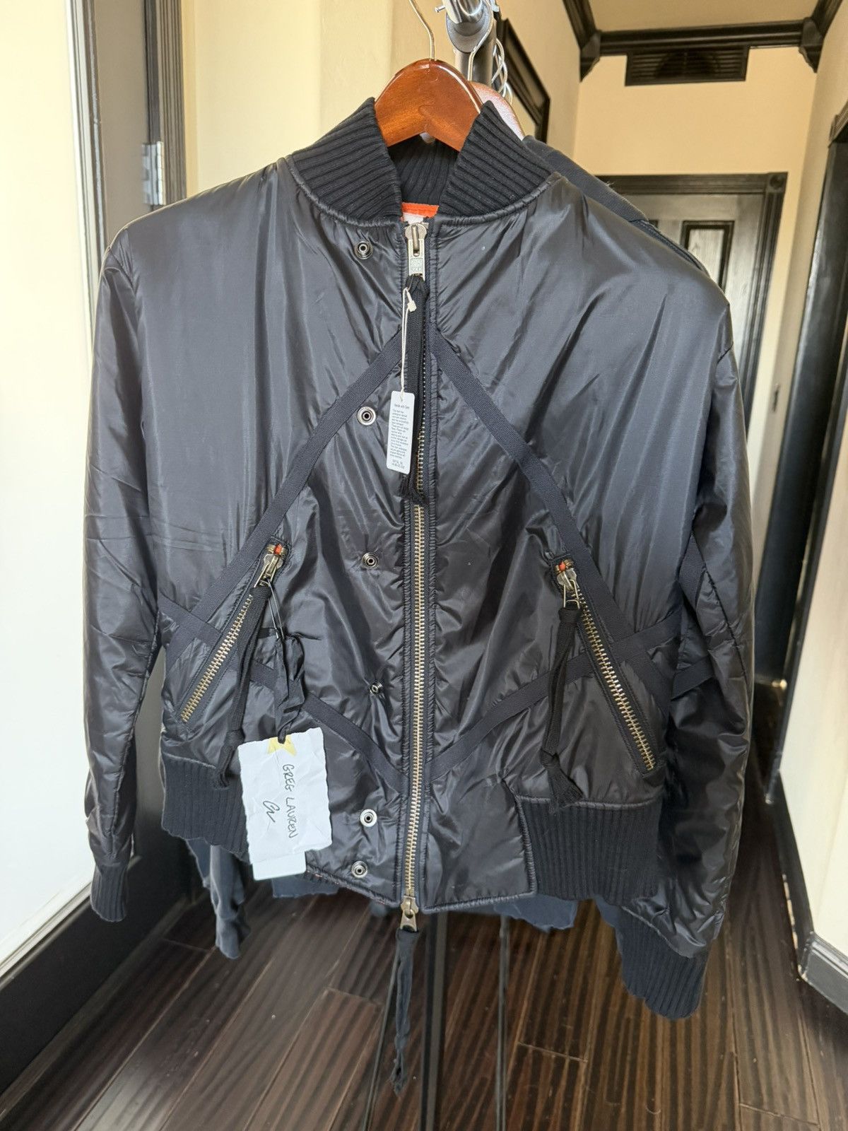 Greg Lauren Greg Lauren Black Nylon Flight Jacket Size US S / EU 44-46 / 1 - 1 Thumbnail