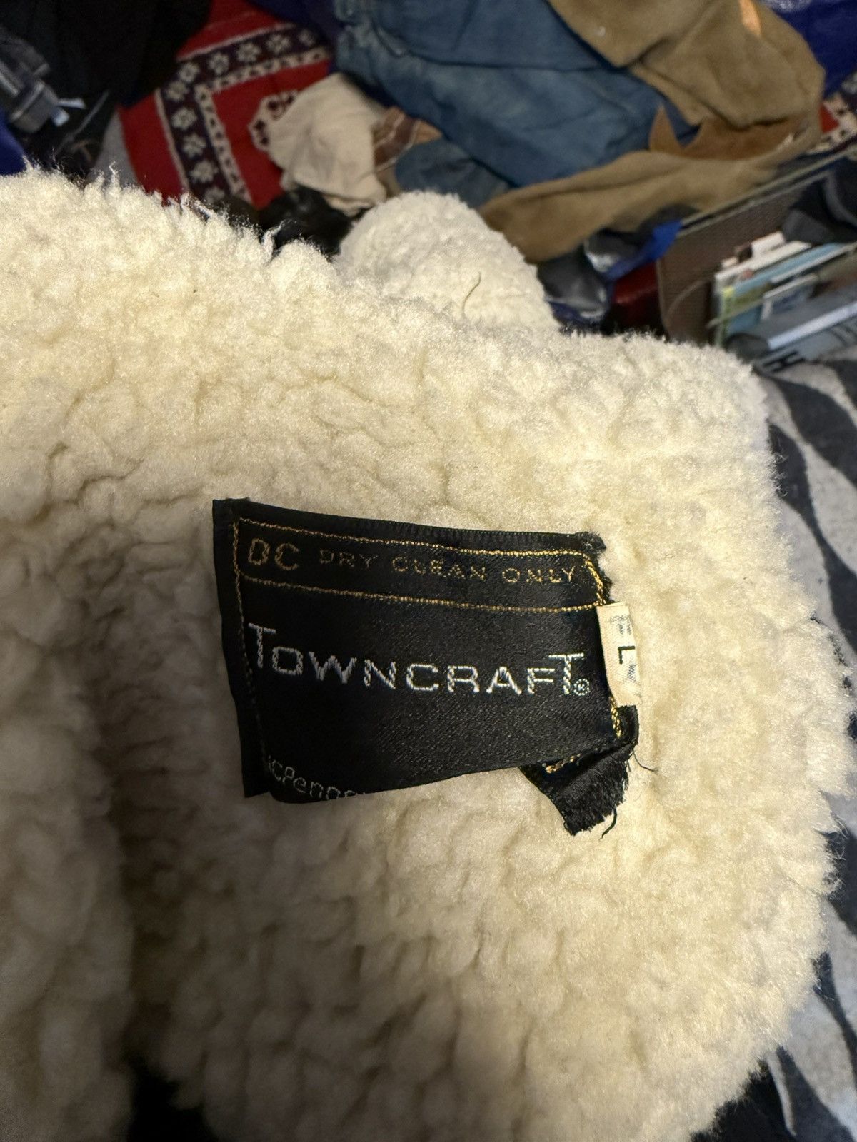 Vintage Towncraft Green shearling bomber n1 Size US M / EU 48-50 / 2 - 5 Thumbnail
