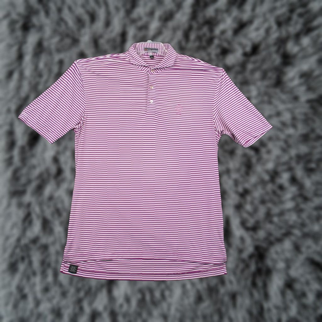 Peter Millar Peter Millar Polo Shirt Mens Large Purple Striped Summer Comfort Linville Golf Size US L / EU 52-54 / 3 - 1 Thumbnail