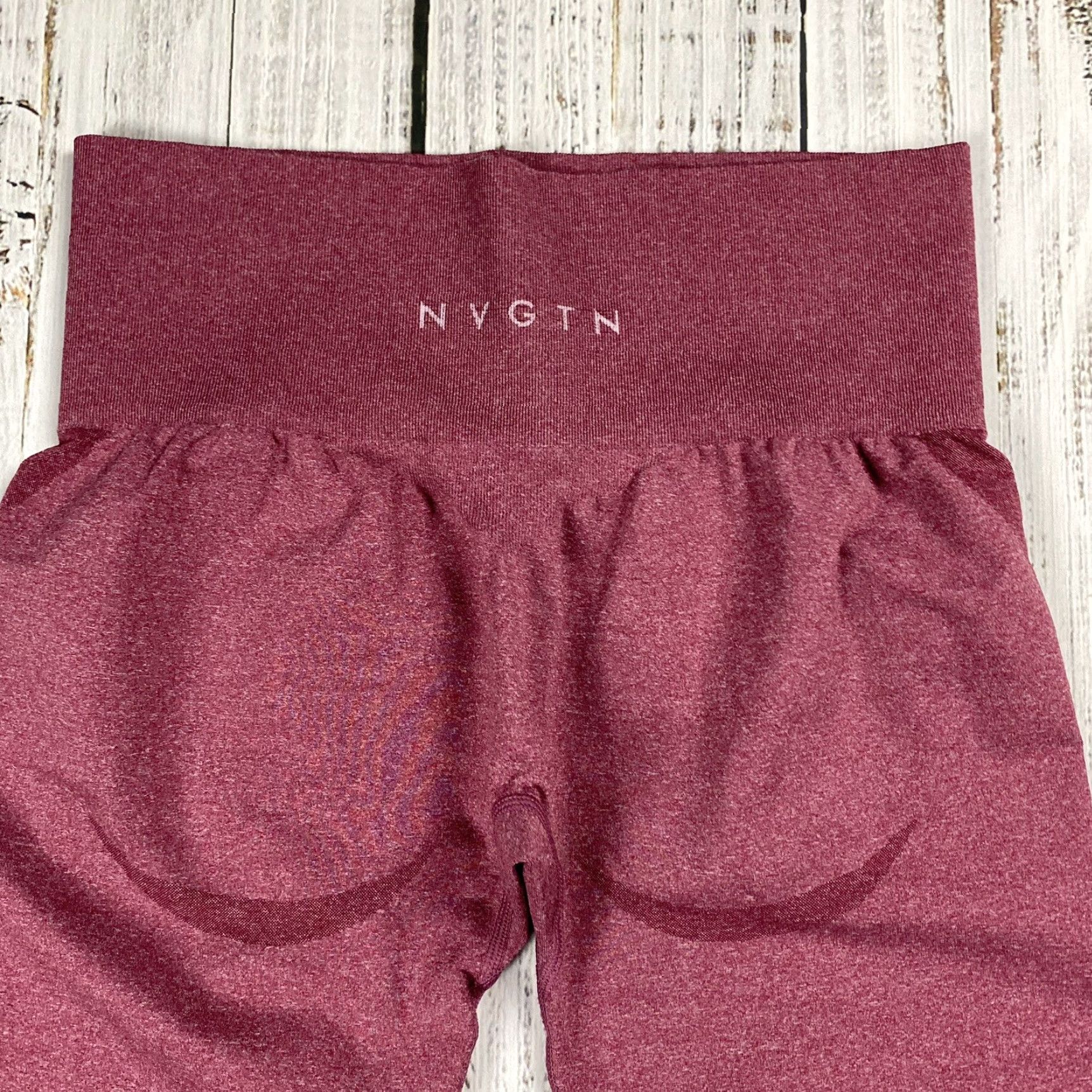 Vintage NVTGN Seamless Leggings XL Red Workout Gym Activewear High Rise Womens Size 40" / US 18 - 6 Thumbnail