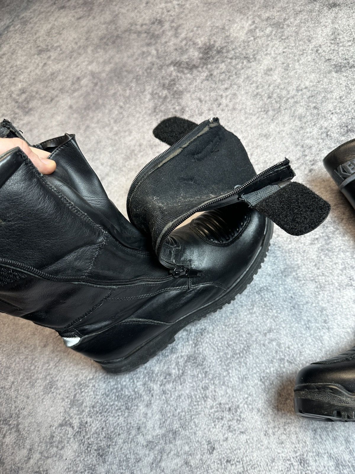 Vintage Y2K Opium Leather Racing Boots Streetwear Style Rare VTg 41 Size US 8 / EU 41 - 5 Thumbnail