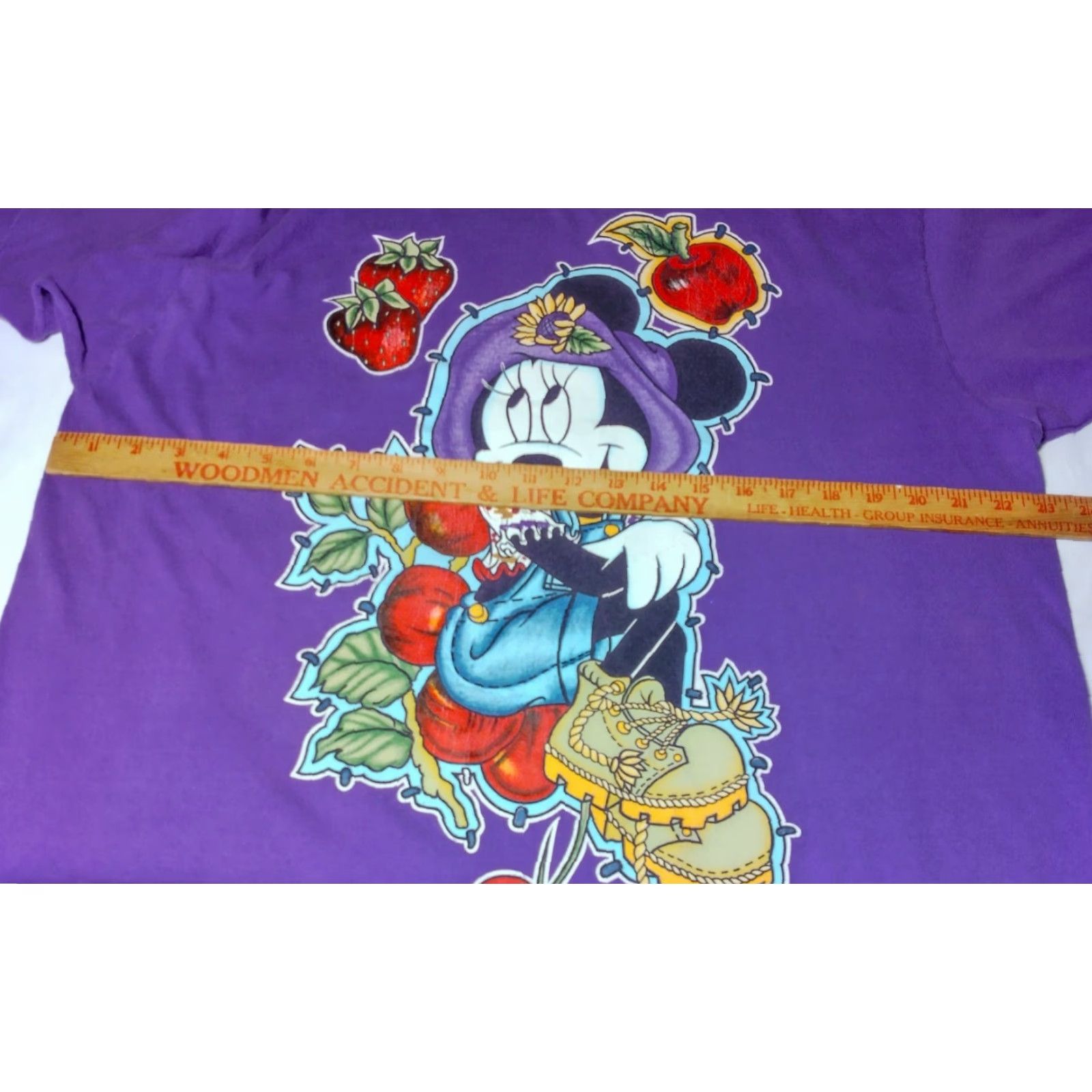 Mickey Unlimited VINTAGE Mickey Unlimited T-Shirt XL Minnie Mouse Gardening Purple Short Sleeve Cotton Blend Unisex Adults Size US XL / EU 56 / 4 - 4 Thumbnail