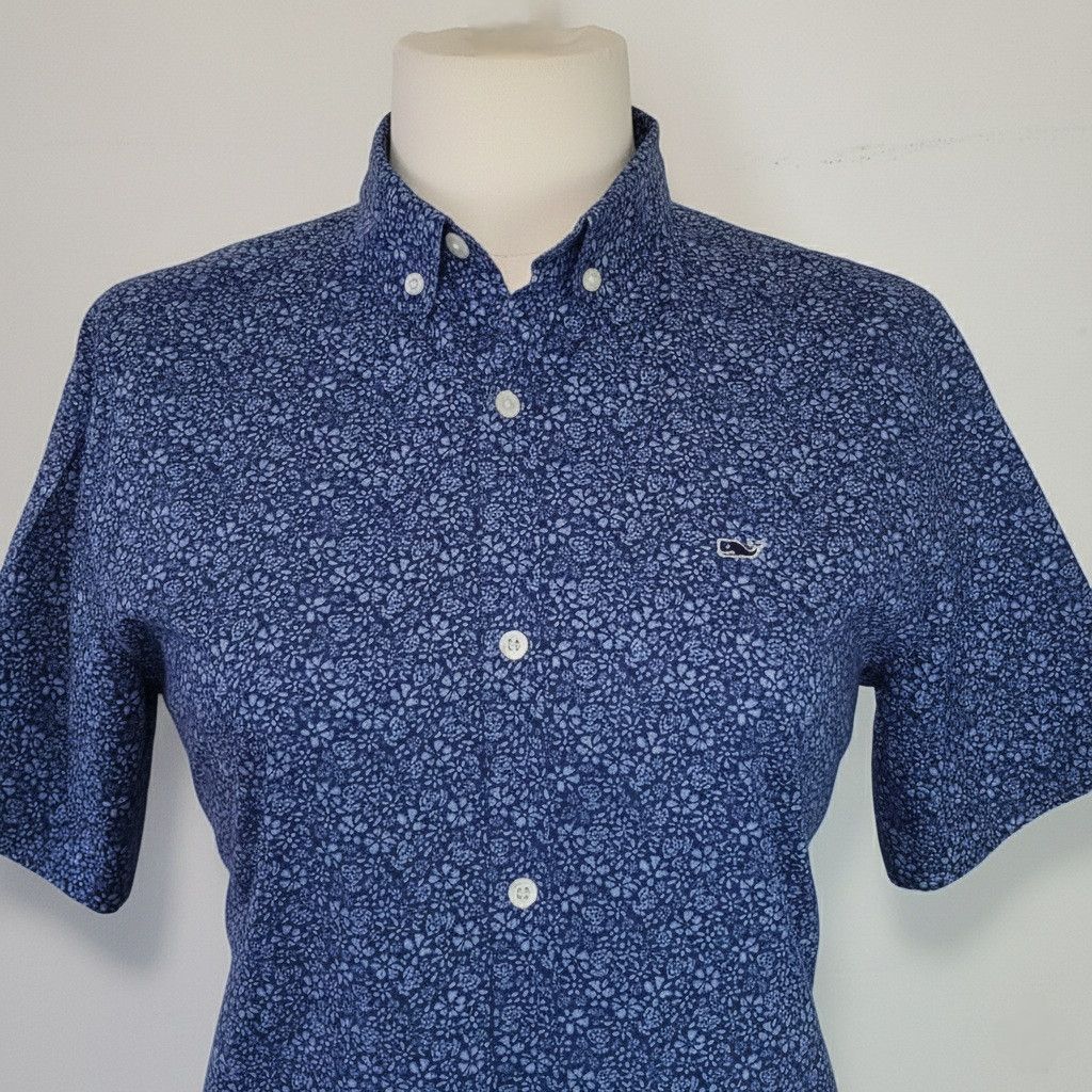 Vineyard Vines Vinyard Vines Youth XL/Women M Button Down Shirt Blue Floral Size M / US 6-8 / IT 42-44 - 5 Thumbnail