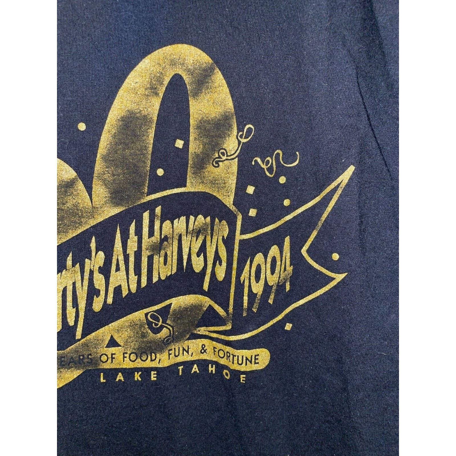 Jerzees Vintage The Party At Harveys Shirt 50th Tee 90s VTG M Medium Size US M / EU 48-50 / 2 - 4 Thumbnail