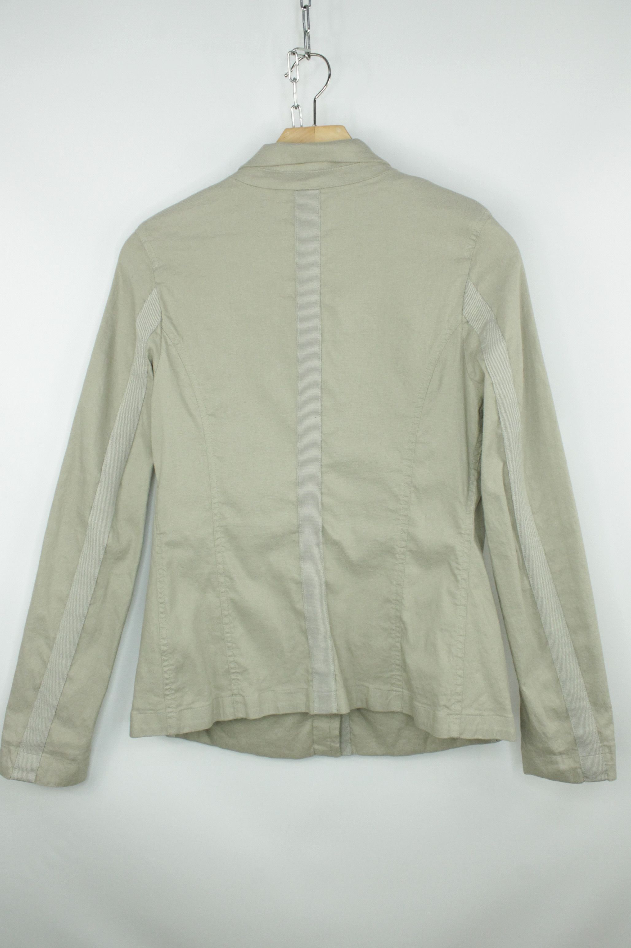 Annette Gortz Annette Gortz Ilka Beige Cotton Linen Stretch Light Jacket Size S / US 4 / IT 40 - 7 Thumbnail