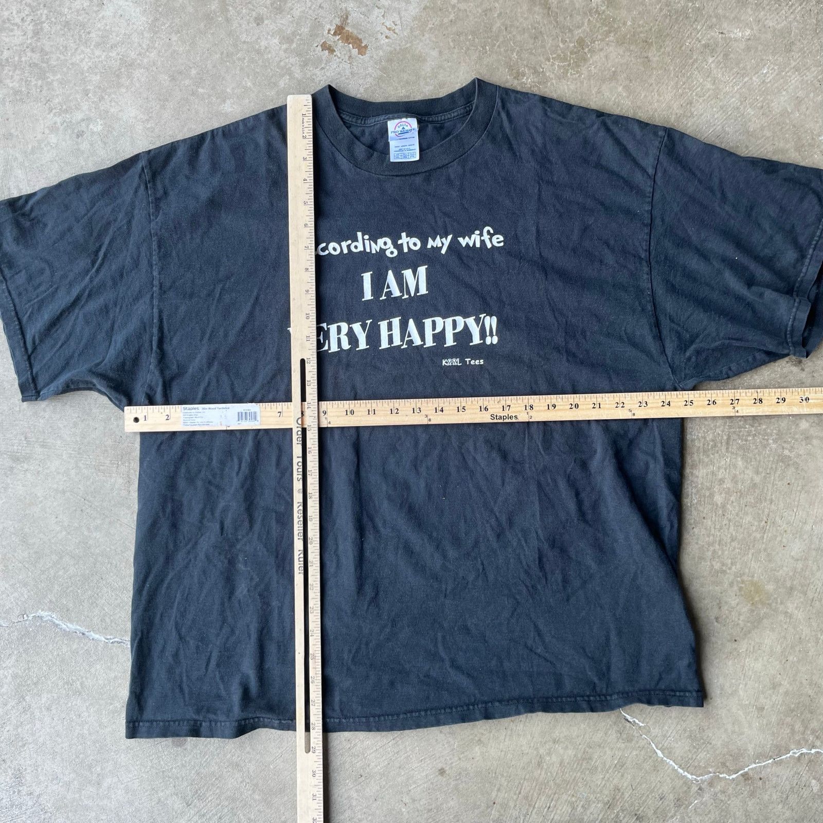 Vintage VINTAGE ANTI-WIFE PARODY SCRIPT TEE SHIRT OBSCURE 2XL BLACK Size US XXL / EU 58 / 5 - 5 Thumbnail