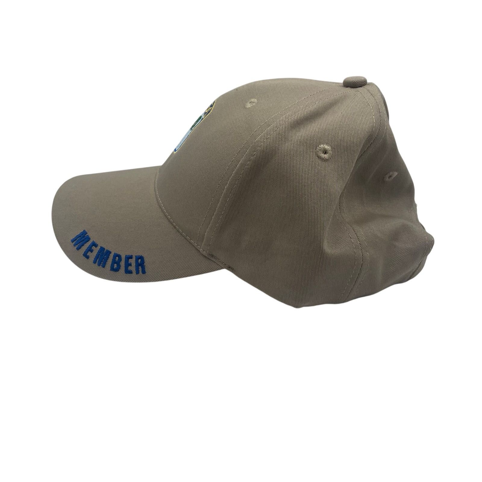 Other Bass Fishing Member Hat Cap Khaki Canvas Brown Adjustable Size ONE SIZE - 4 Thumbnail
