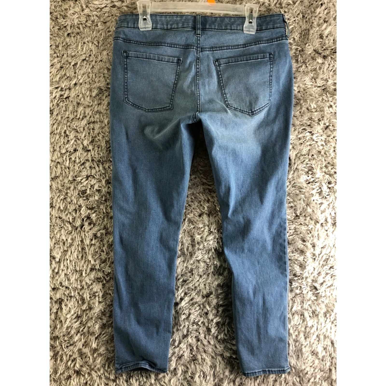 Vintage Arizona Jeans Womens Size 15 High Rise Super Skinny Medium Wash Blue Jeans Size 36" / US 14 / IT 50 - 5 Thumbnail