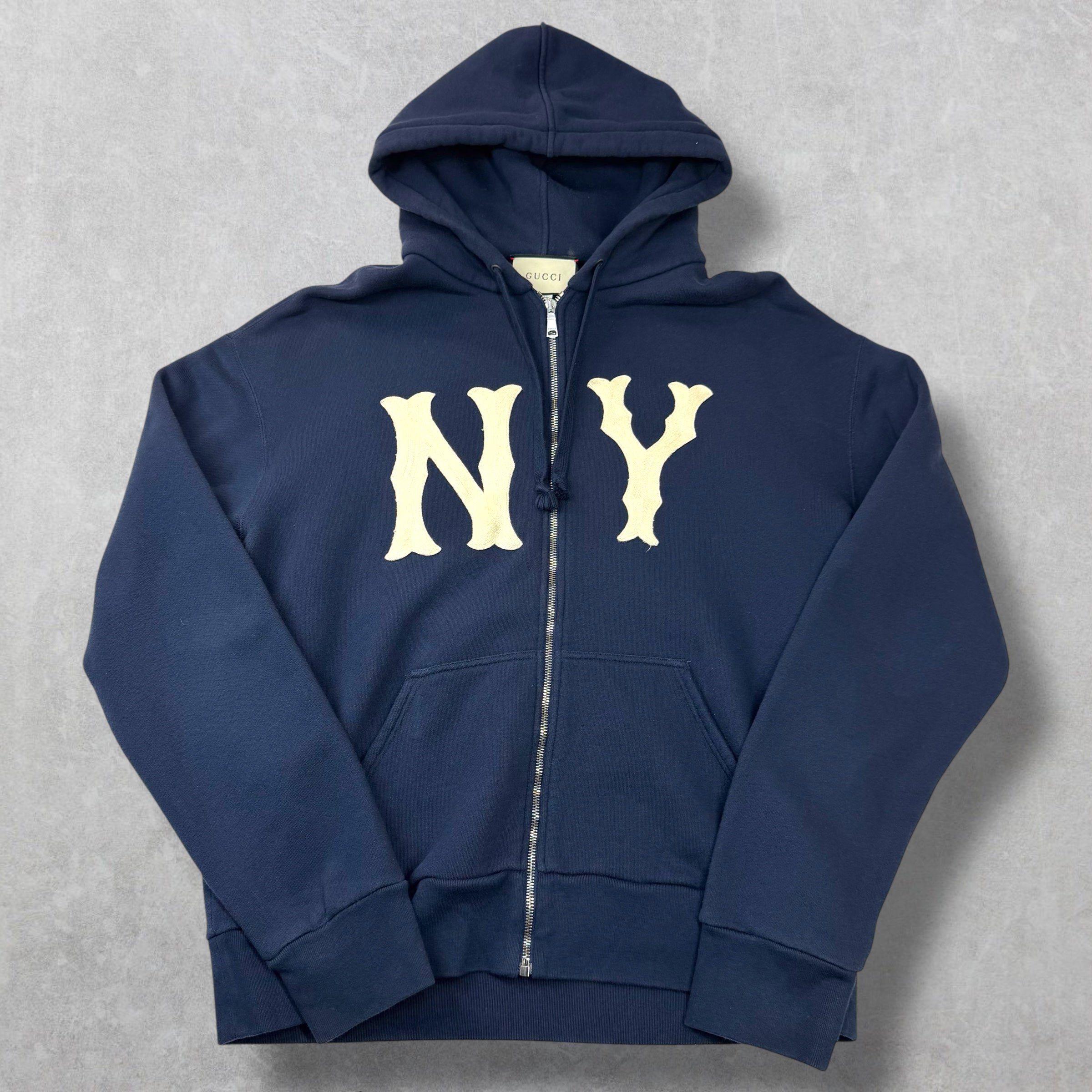 Gucci Gucci x NY Yankees Patch Zip Hoodie XL Size US XL / EU 56 / 4 - 1 Thumbnail
