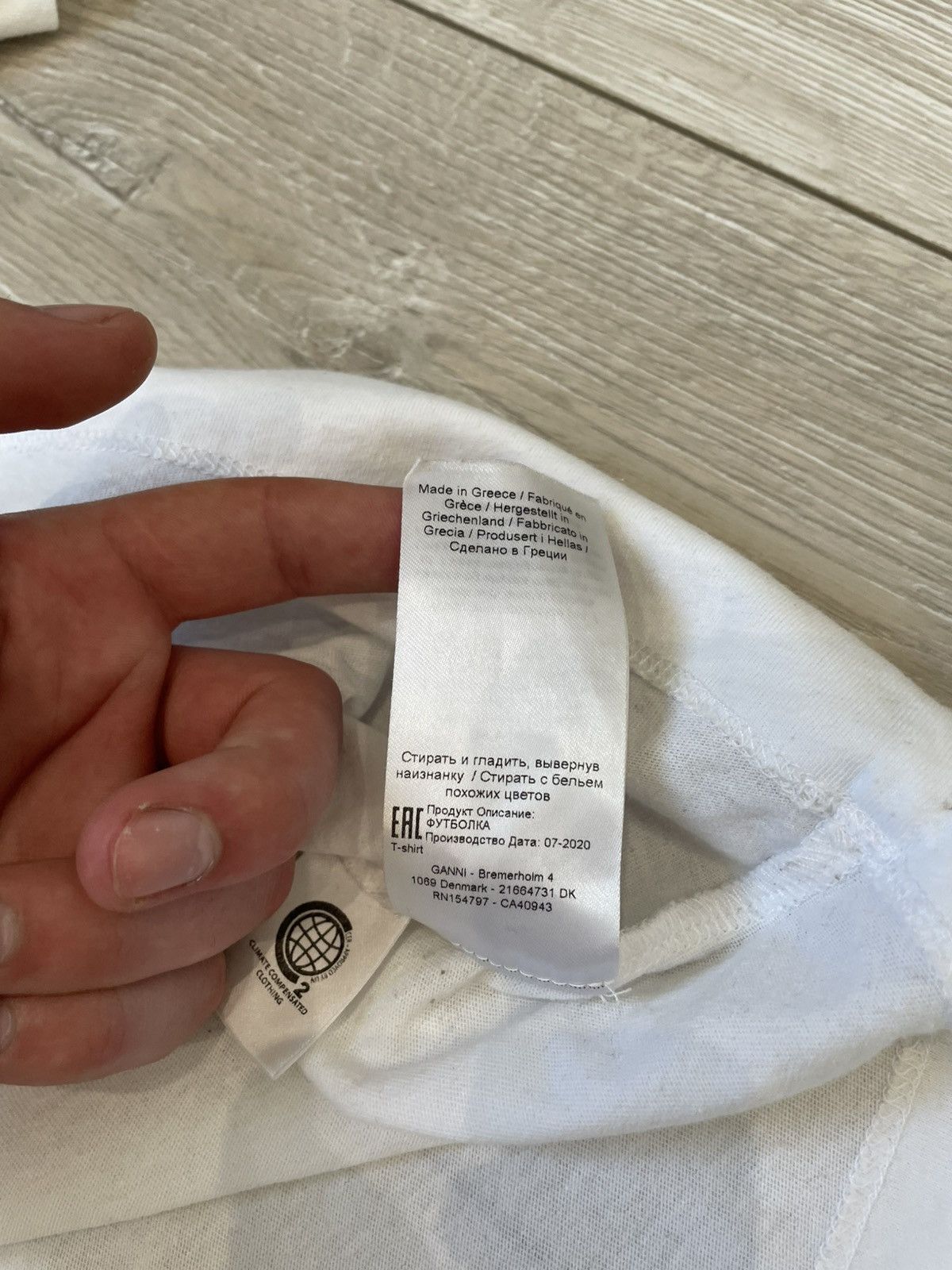 Ganni GANNI RELAXED FIT LOGO TEE T SHIRT WOMENS XS WHITE BR T2917 Size XS / US 0-2 / IT 36-38 - 7 Thumbnail