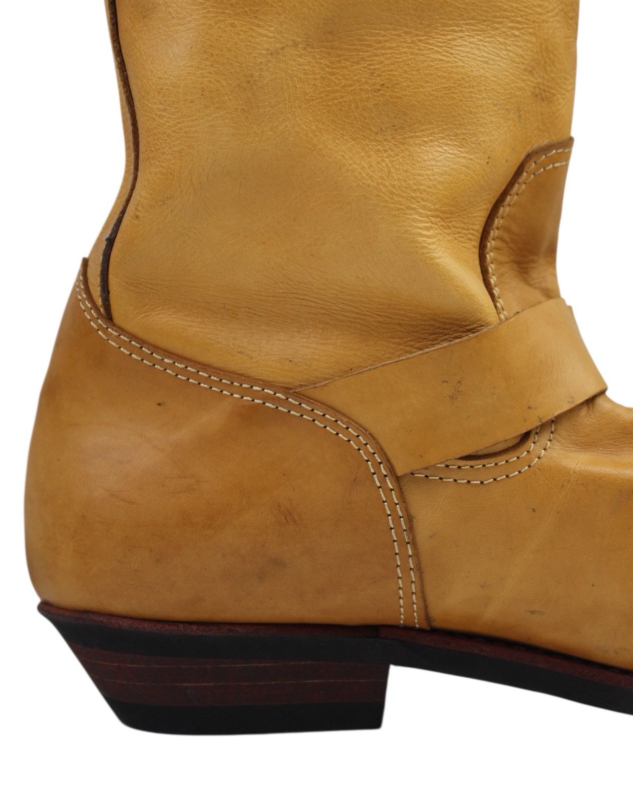 Vintage 2000S VIRIDIAN JAPAN CLASSIC LEATHER ENGINEER BOOTS Size US 9 / EU 42 - 6 Thumbnail