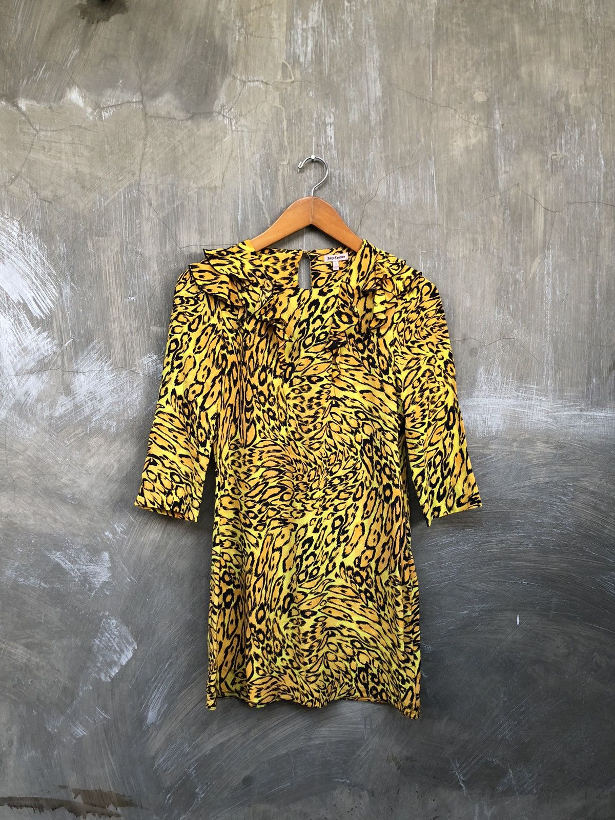 Juicy Couture × Vintage Y2K💥 Juicy Couture Tiger Patern Midi Dress Size S / US 4 / IT 40 - 5 Thumbnail