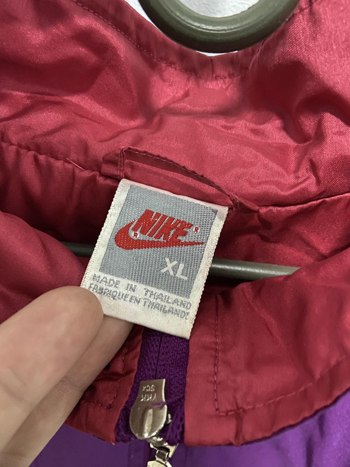 Nike × Vintage Nike nylon Suit Vintage 90s Big Logo Pants Sweatshirt Size US XL / EU 56 / 4 - 4 Thumbnail