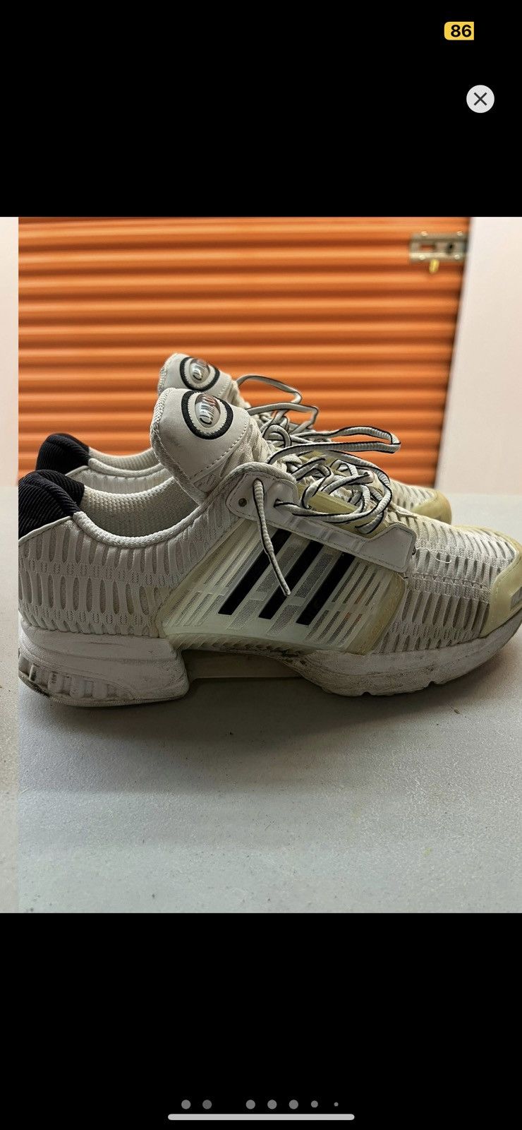 image of Adidas Climacool Training Shoe 10 in White, Men's