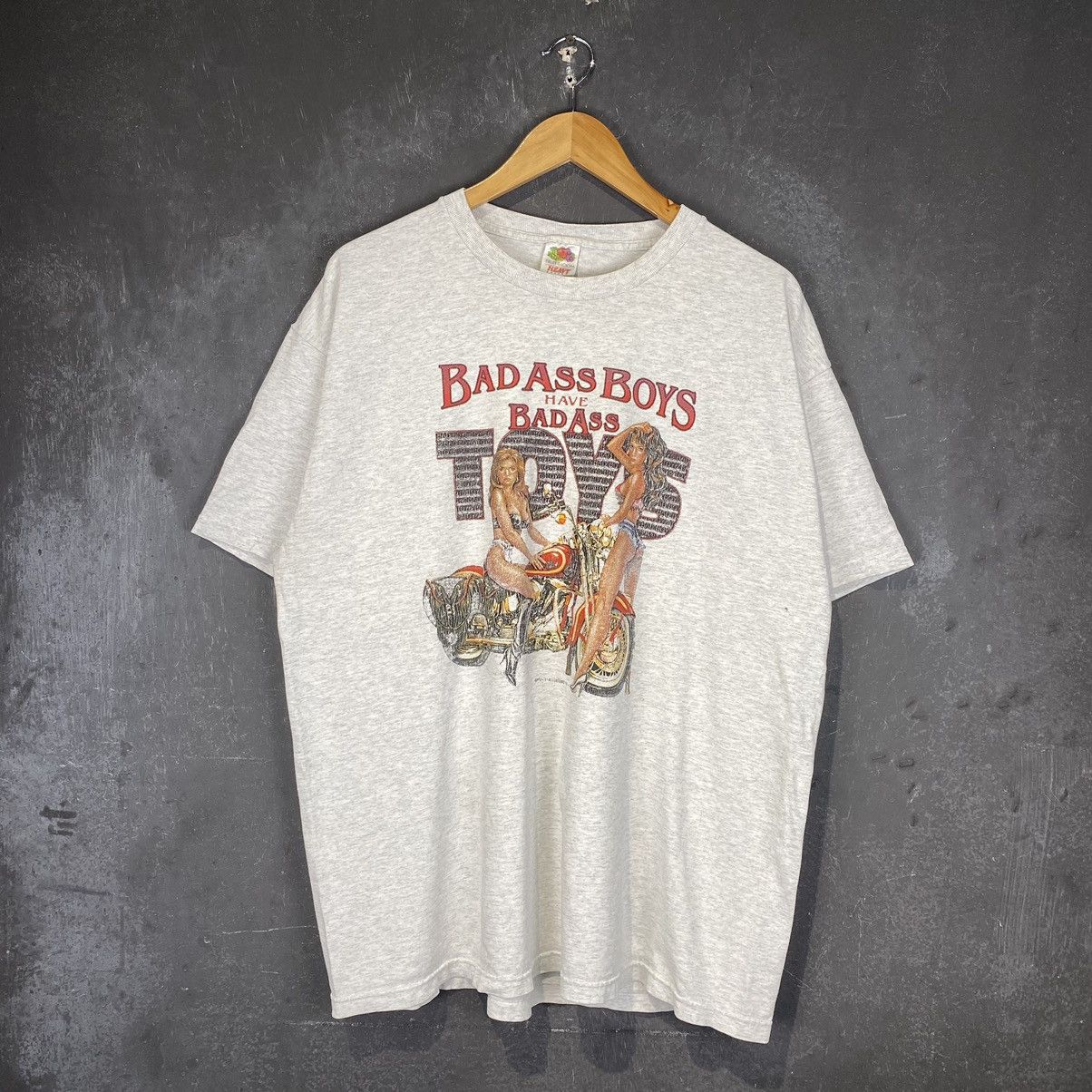 Vintage 90s Bad Ass Boys Have Bad Ass Toys Graphic Tee Size US XL / EU 56 / 4 - 1 Thumbnail
