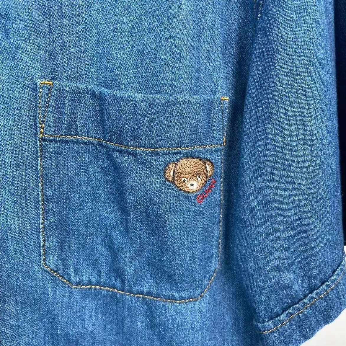 Gucci Gucci Denim Short-Sleeve Jacket Blue 46 95 New Size US S / EU 44-46 / 1 - 3 Thumbnail
