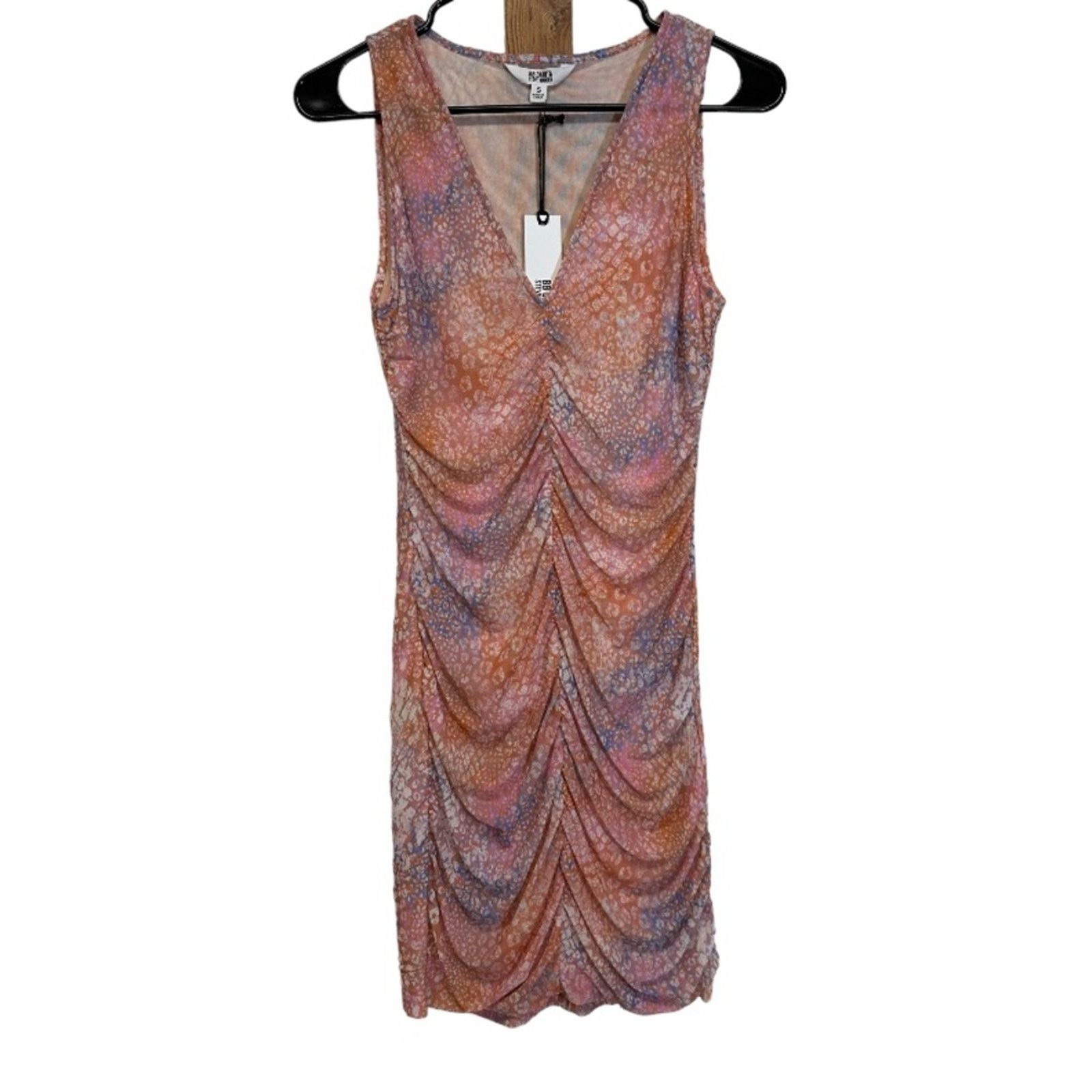 BB Dakota BB Dakota by Steve Madden Keep Me Wild Ruched Bodycon Dress Size S / US 4 / IT 40 - 3 Thumbnail