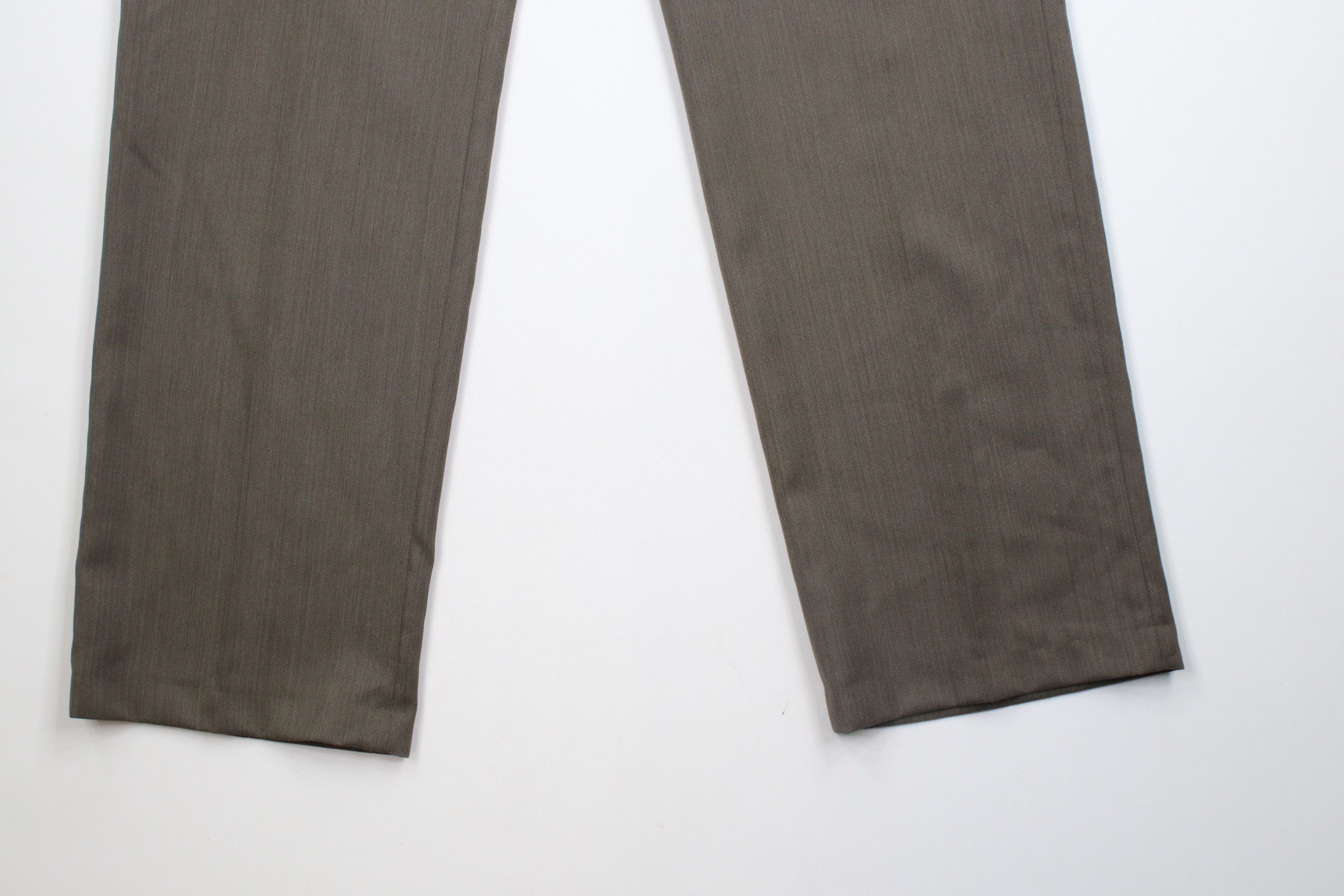 Vintage Vintage 90s Streetwear Wool Blend Wide Leg Chino Pants Brown Size US 34 / EU 50 - 4 Thumbnail
