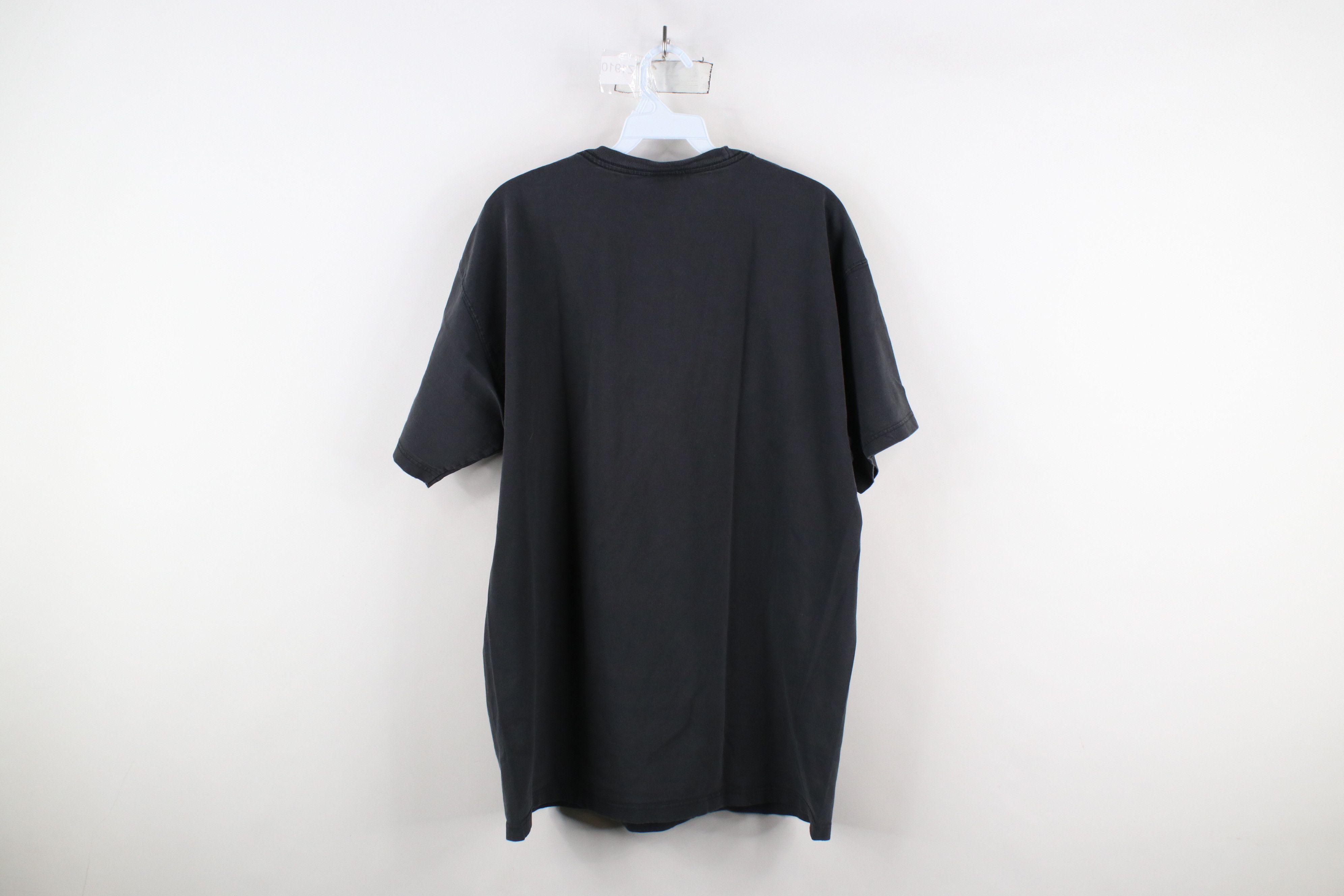 Vintage Vintage 90s Streetwear Blank Heavy Cotton T-Shirt Black Size US L / EU 52-54 / 3 - 13 Thumbnail