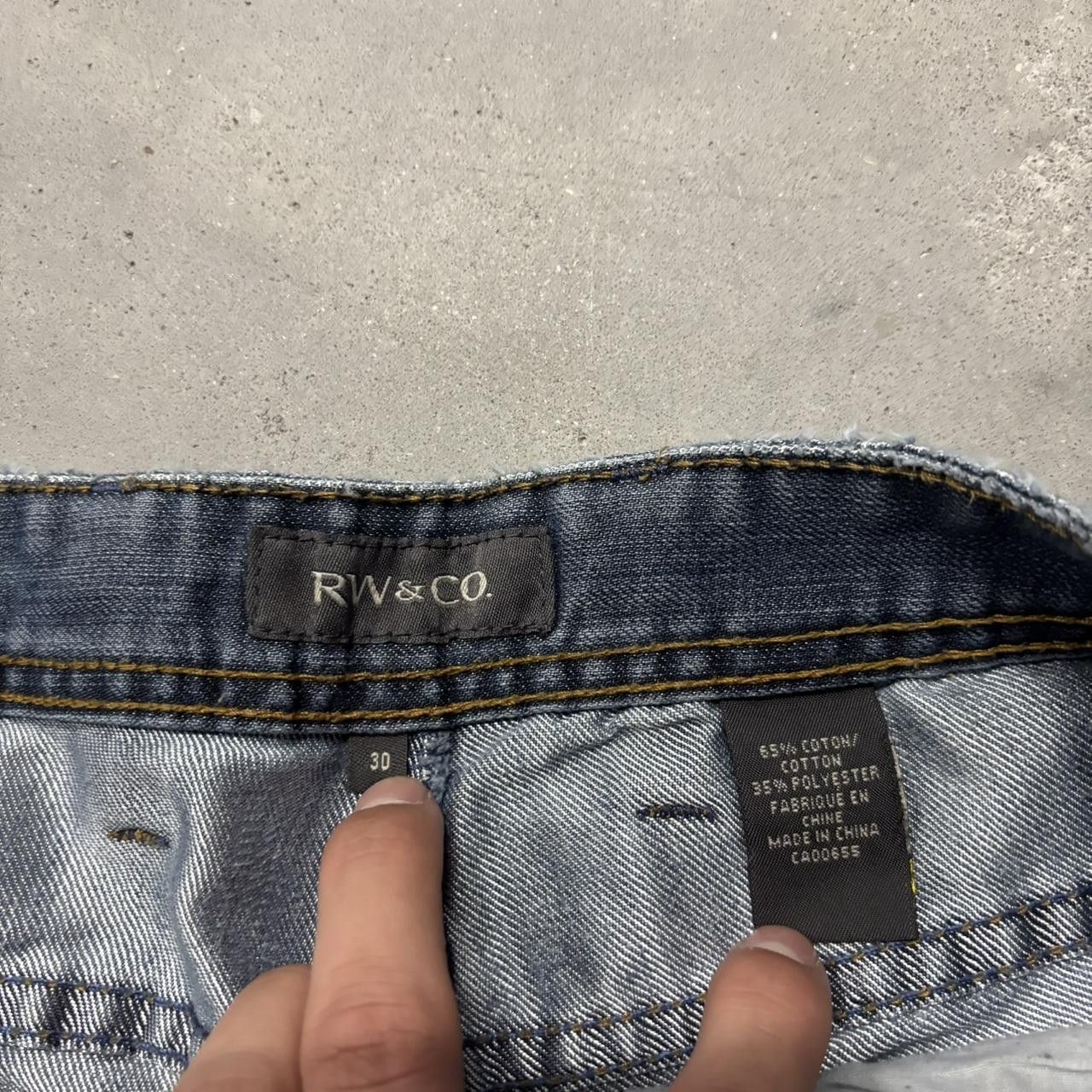 Japanese Brand × Vintage Crazy Vintage Y2K/2000s Grunge Faded Light Wash Denim Jeans! Size US 30 / EU 46 - 8 Thumbnail