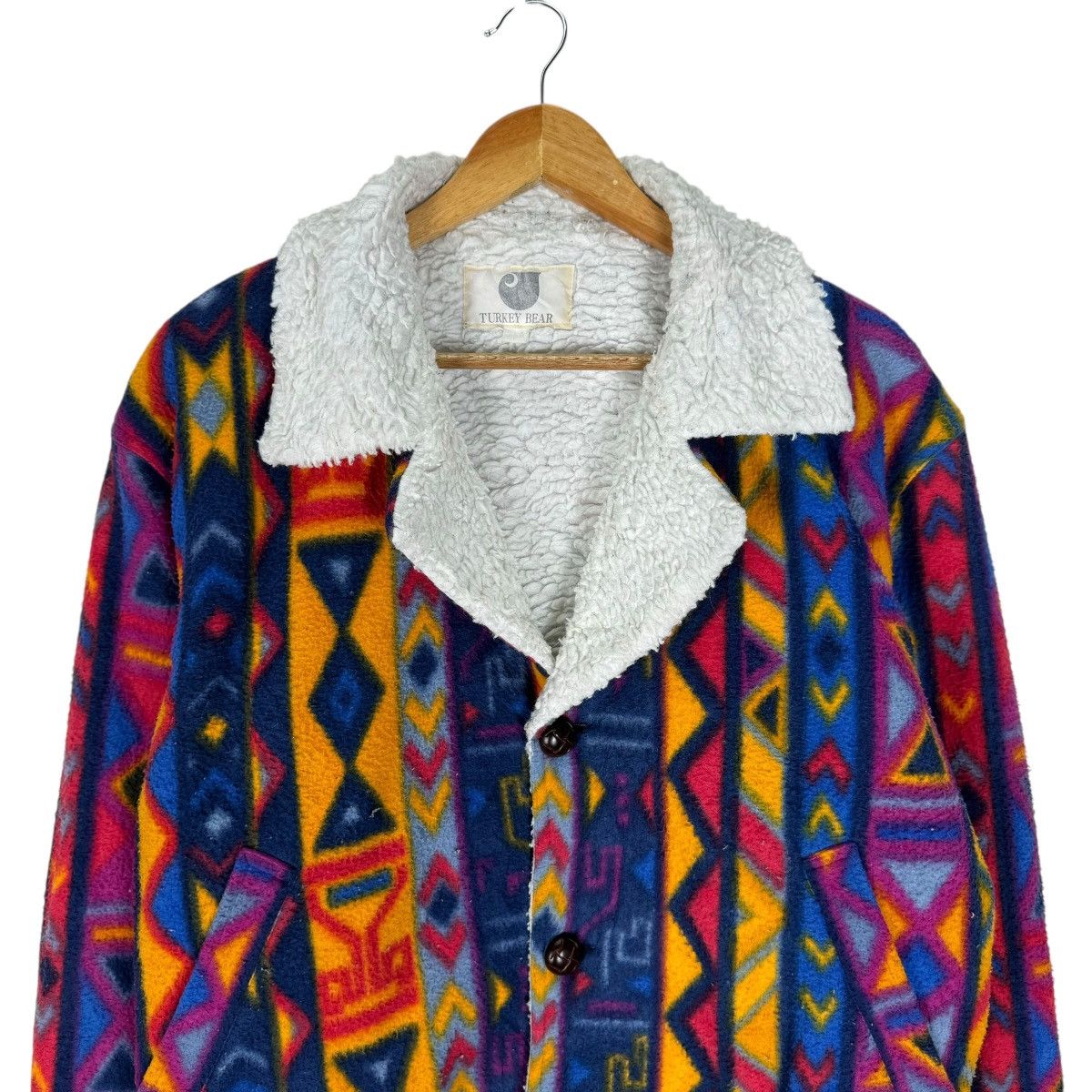 Native ☀️TURKEY BEAR NATIVE COLORWAY SHERPA JACKET Size US L / EU 52-54 / 3 - 2 Thumbnail