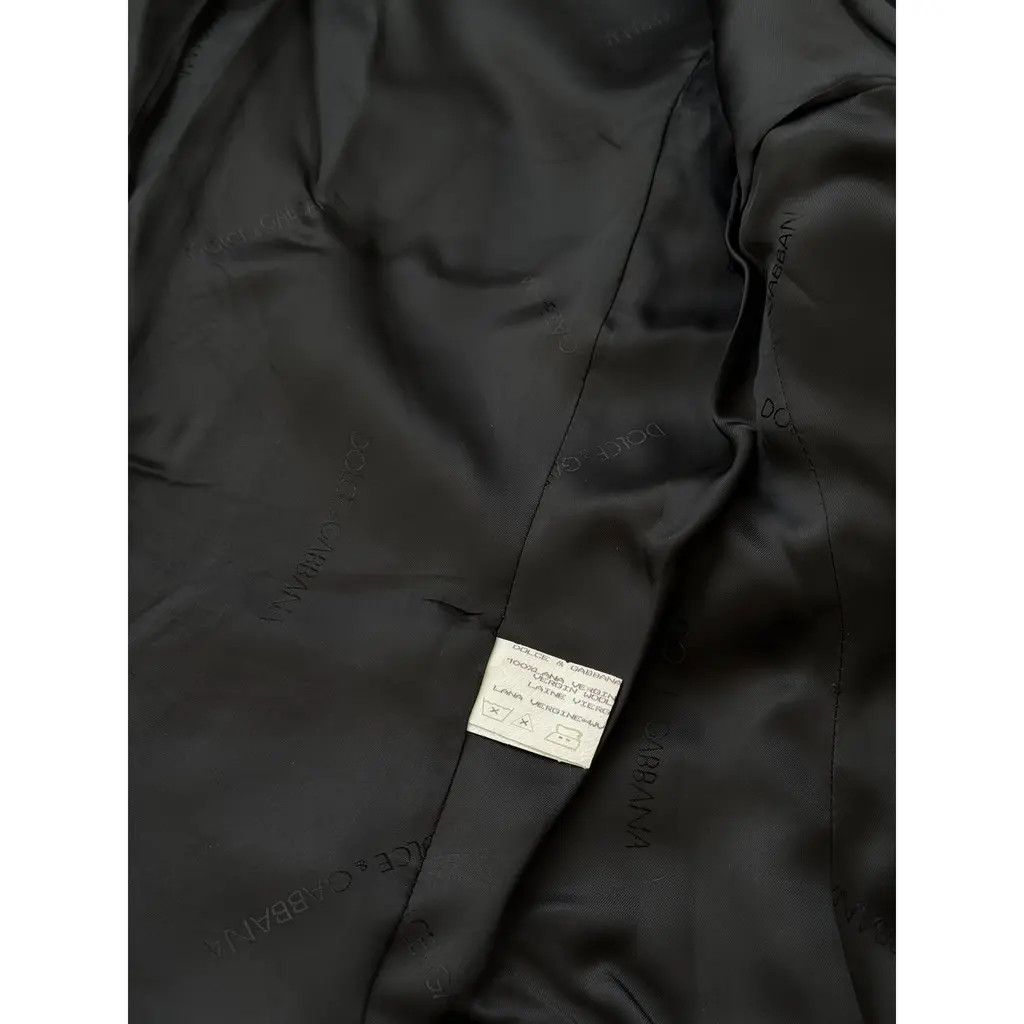 Dolce & Gabbana Vintage Tailored Black Wool Blazer SizeIT42