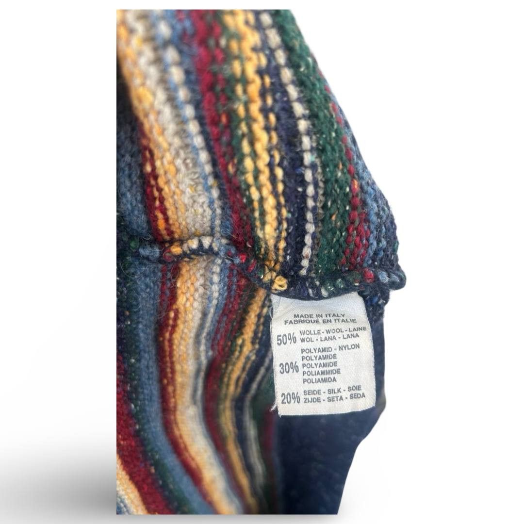 Vintage Vtg coloured knitted sweater #824 Size US L / EU 52-54 / 3 - 3 Thumbnail