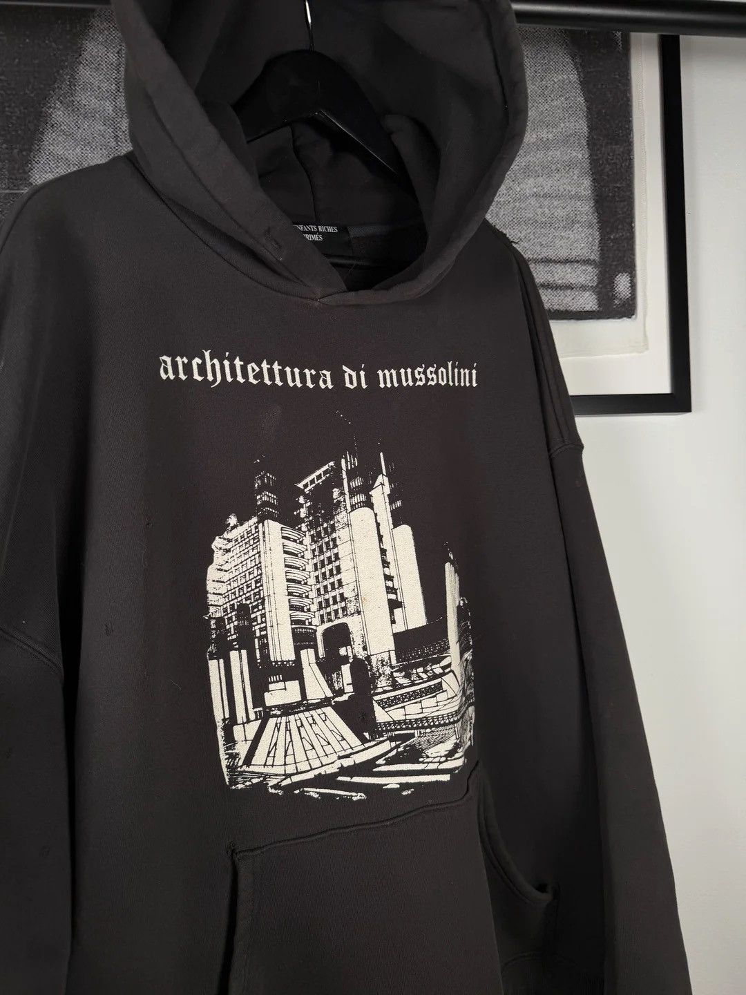 Enfants Riches Deprimes 🚭 ICONIC 🚭 2025 “ARCHITECTURA DI MUSSOLINI” HOODIE Size US L / EU 52-54 / 3 - 7 Thumbnail