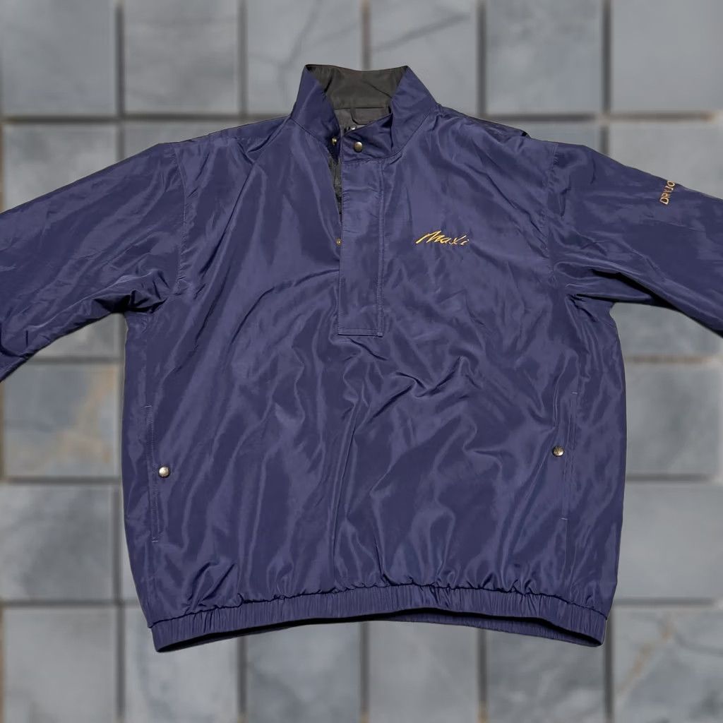 Footjoy Footjoy Dryjoy Jacket Windbreaker Mens Large Blue Short Sleeve Size US 33 - 1 Thumbnail