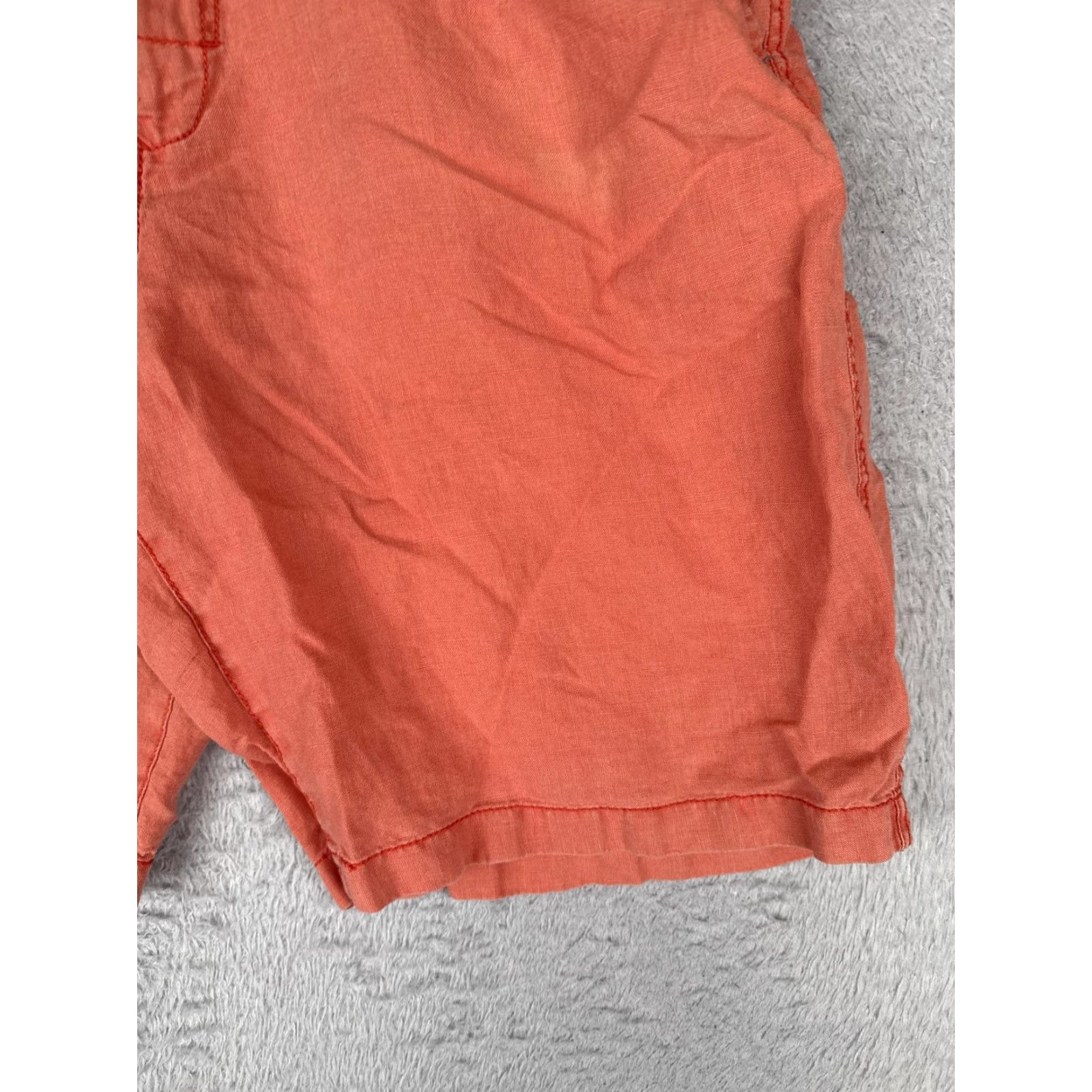 Tommy Bahama Tommy Bahama Shorts Mens 42 Relaxed Chino Flat Front Linen 11" Casual Beach Orange - Mens, 42, Linen, Flat Front, Pockets, Zip Fly Size US 42 / EU 58 - 2 Thumbnail