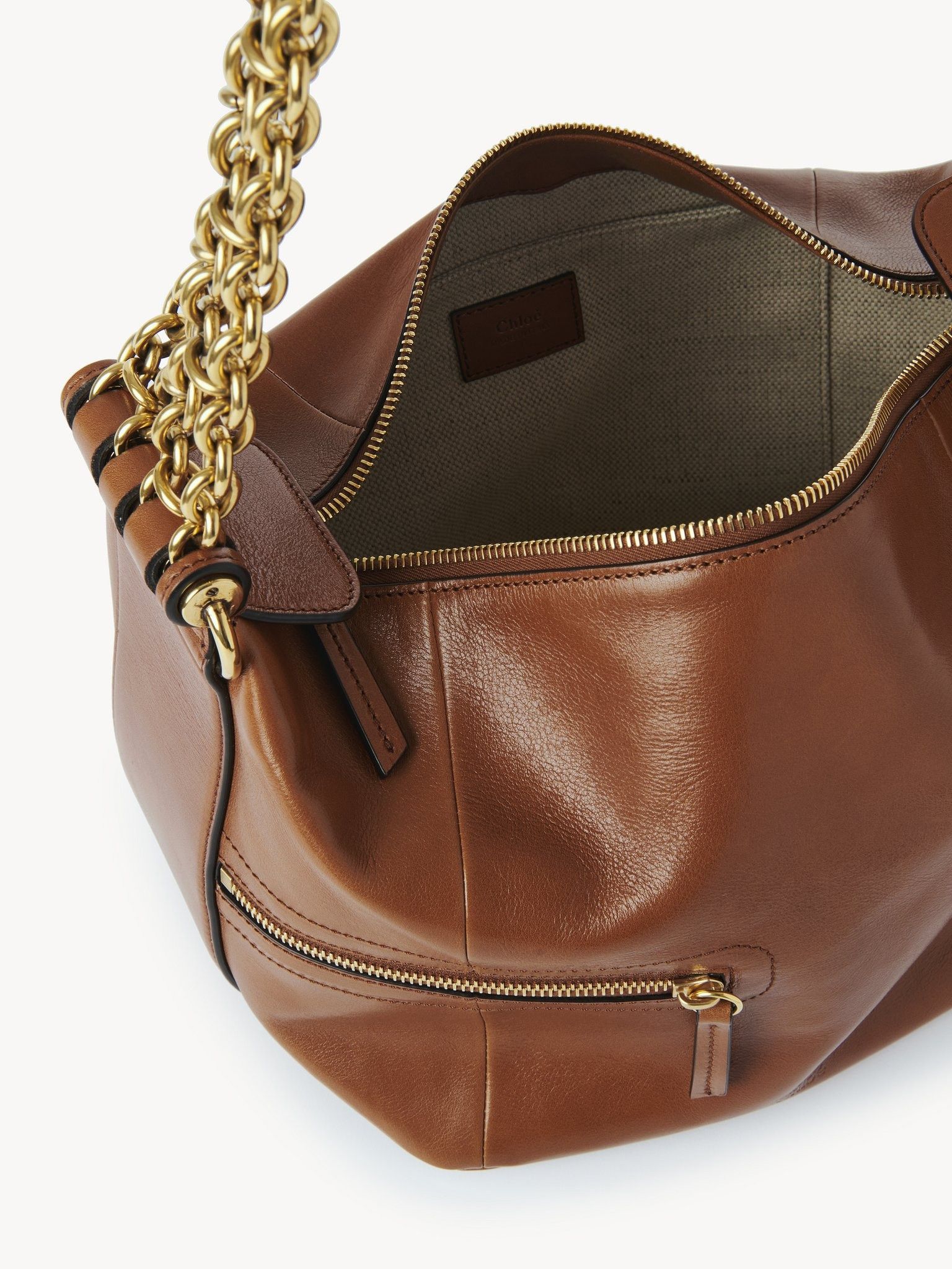 Chloe o1loc1c11125 Size: OS / Leather Camera Chain Bag in Brown Size ONE SIZE - 5 Thumbnail