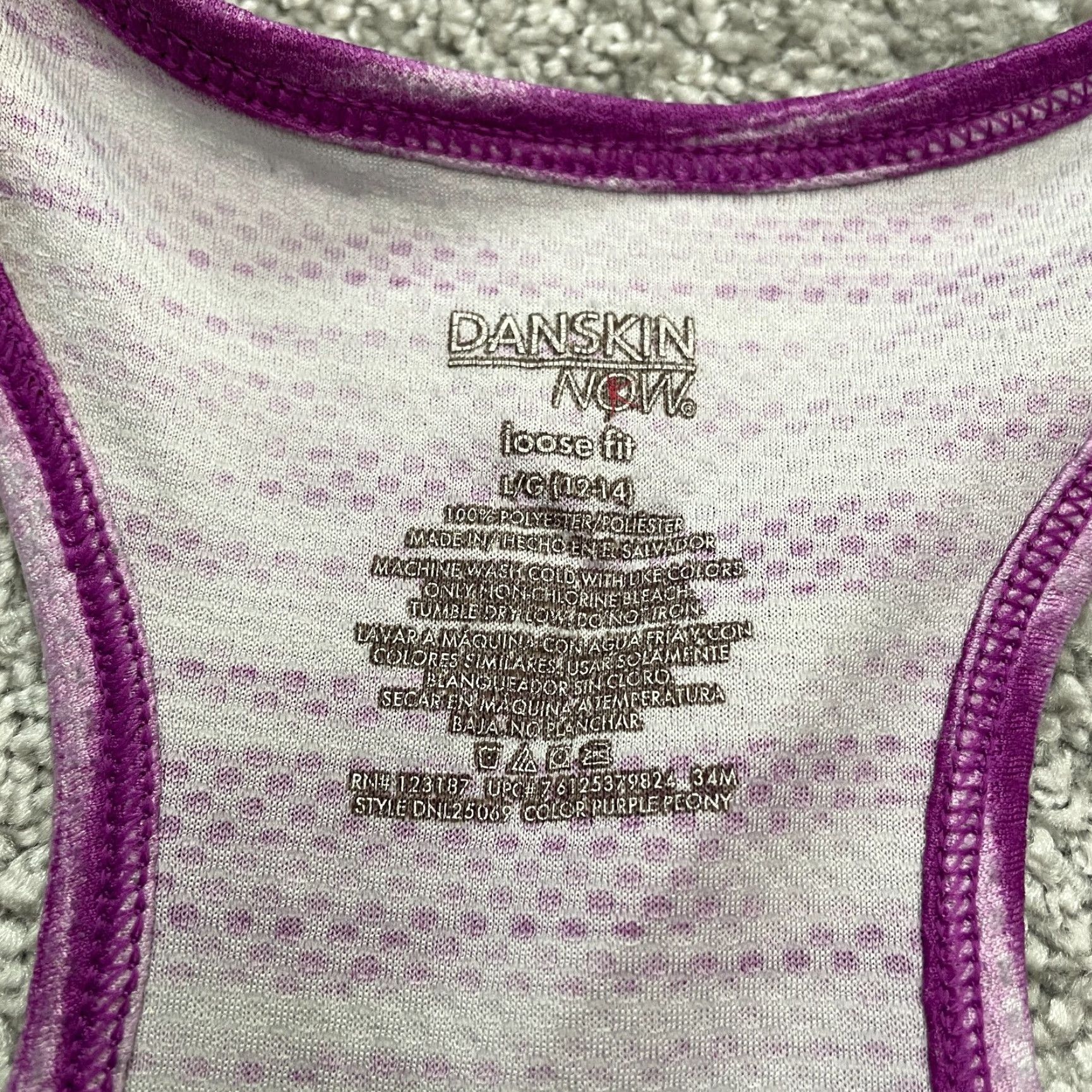 Vintage Danskin Now Active Tank Top Womens L Purple Halter Racerback Athletic Size L / US 10 / IT 46 - 4 Thumbnail