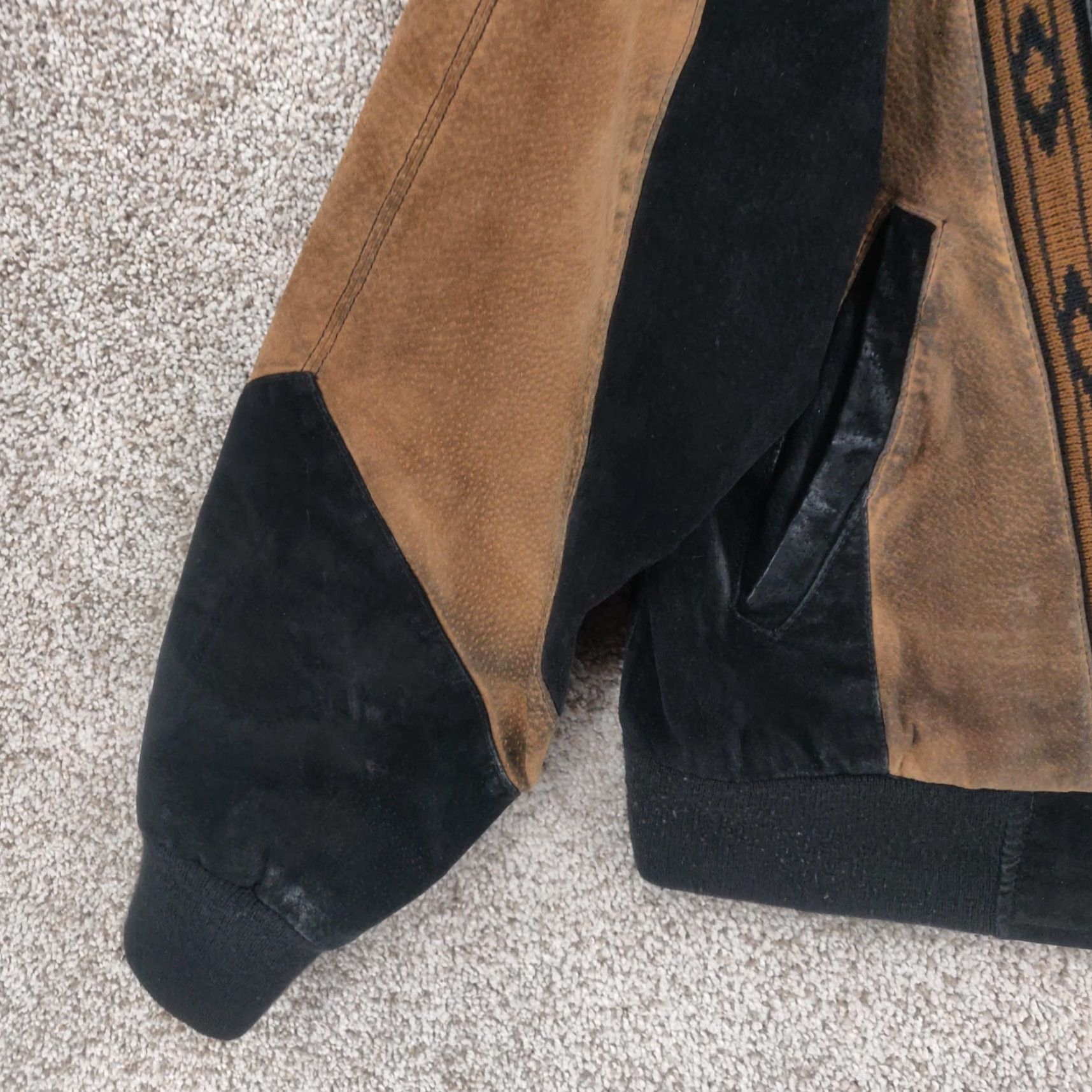 Scully VINTAGE Scully Jacket Mens Small Suede Leather Bomber Western 90s Brown Zipper Collared Lightweight Mid-Length Regular Mens Size US S / EU 44-46 / 1 - 3 Thumbnail