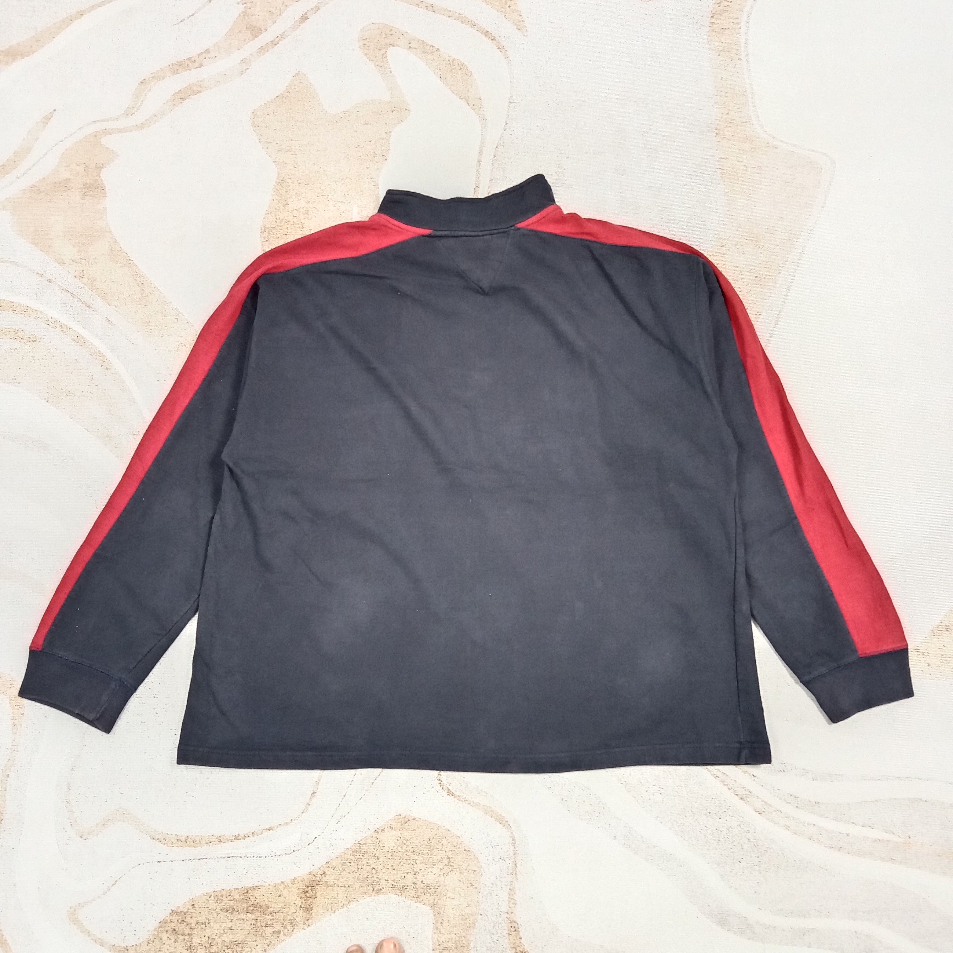 Tommy Hilfiger TOMMY HILFIGER Embroidery Half Zipper Sweatshirt C273N28 Size US XL / EU 56 / 4 - 5 Thumbnail