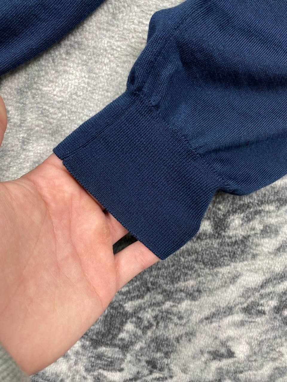 Boglioli Boglioli Polo Long Sleeve Sweater Lana Wool Men Size M Blue Size US M / EU 48-50 / 2 - 7 Thumbnail