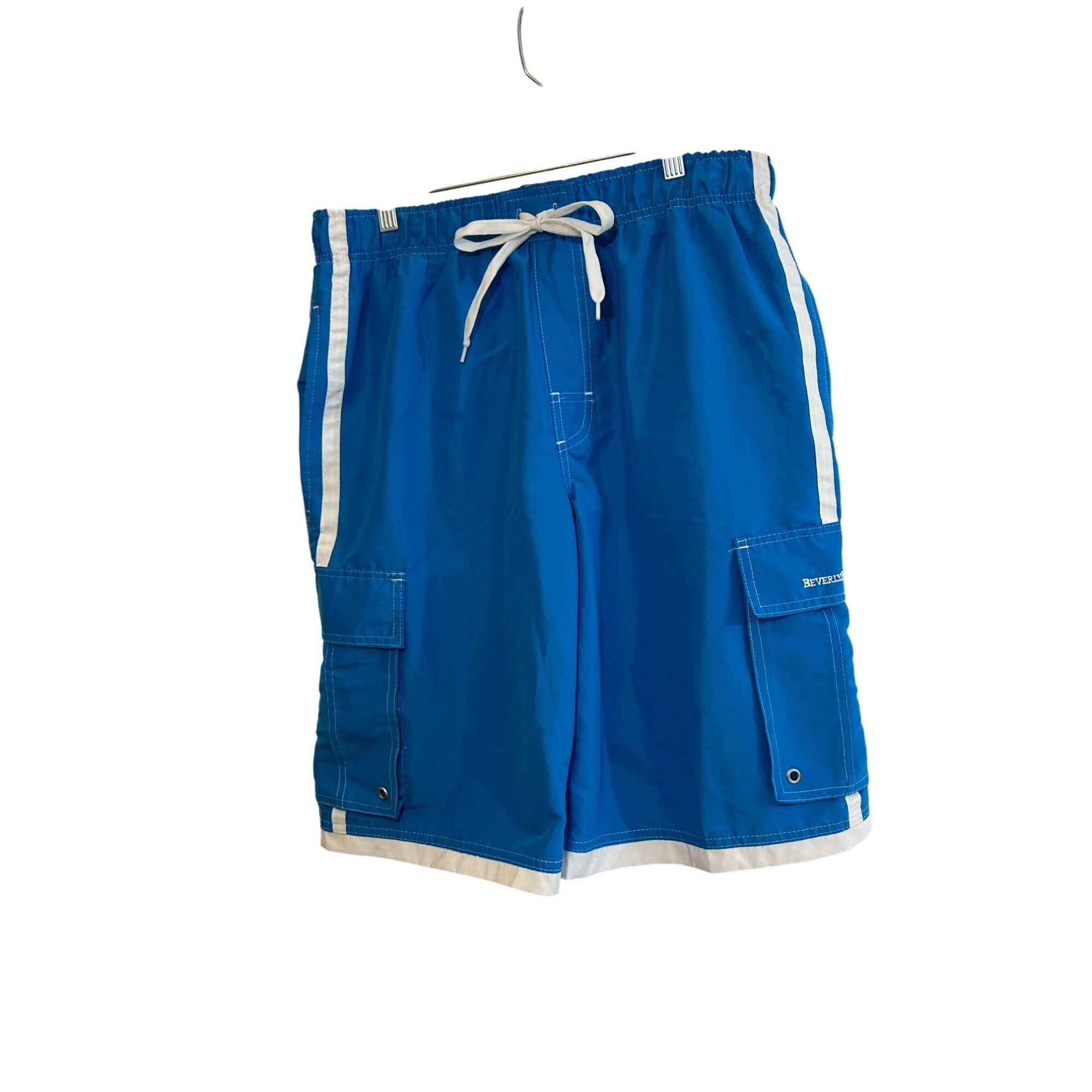 Beverly Hills Polo Club Beverly Hills Polo Club Men’s Swim Trunks M Blue White Trim Size US 32 / EU 48 - 1 Thumbnail