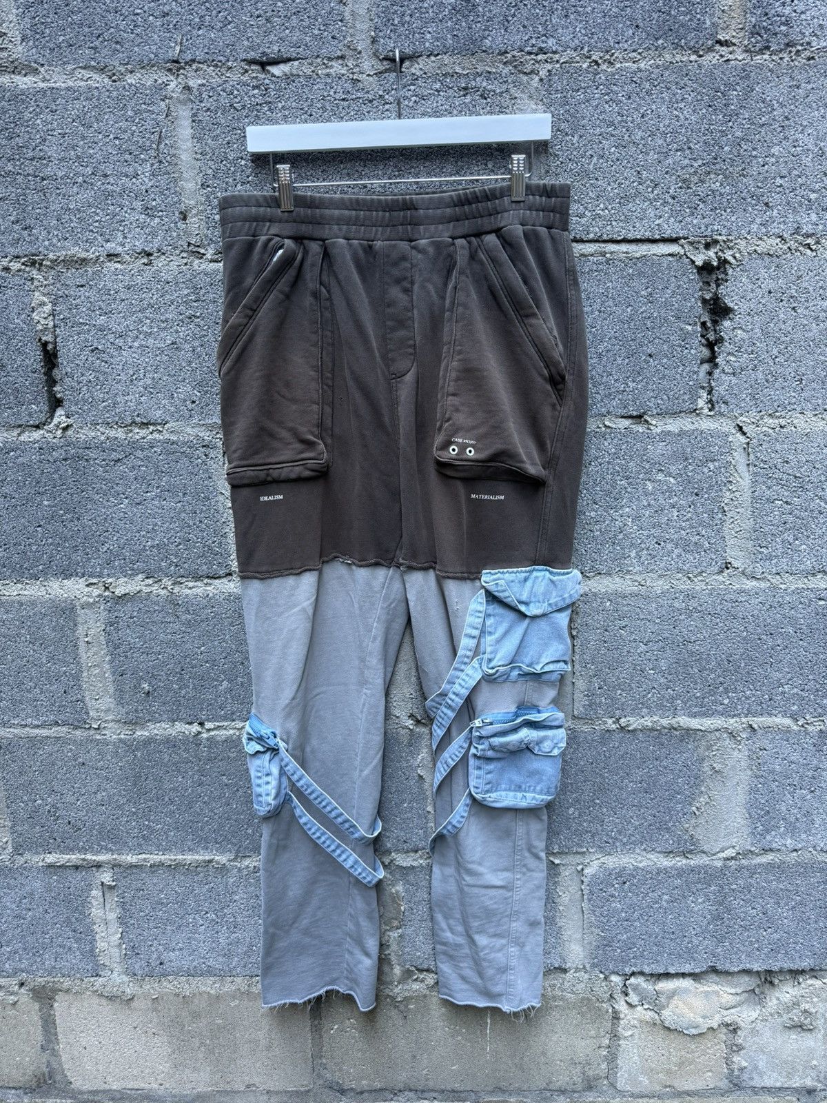 number nine × c2h4 Docking Cargo Pants Number Nine C2H4 Hybrid Sweatpants