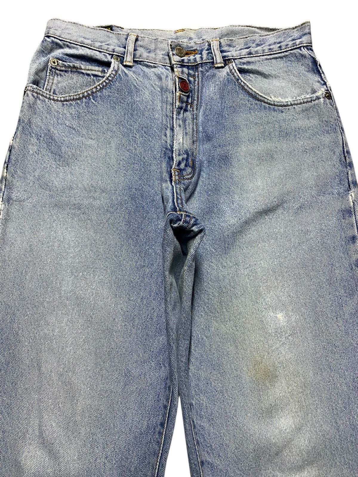Edwin Vintage Edwin Light Wash Distressed Straight Fits Jeans Size US 30 / EU 46 - 3 Thumbnail