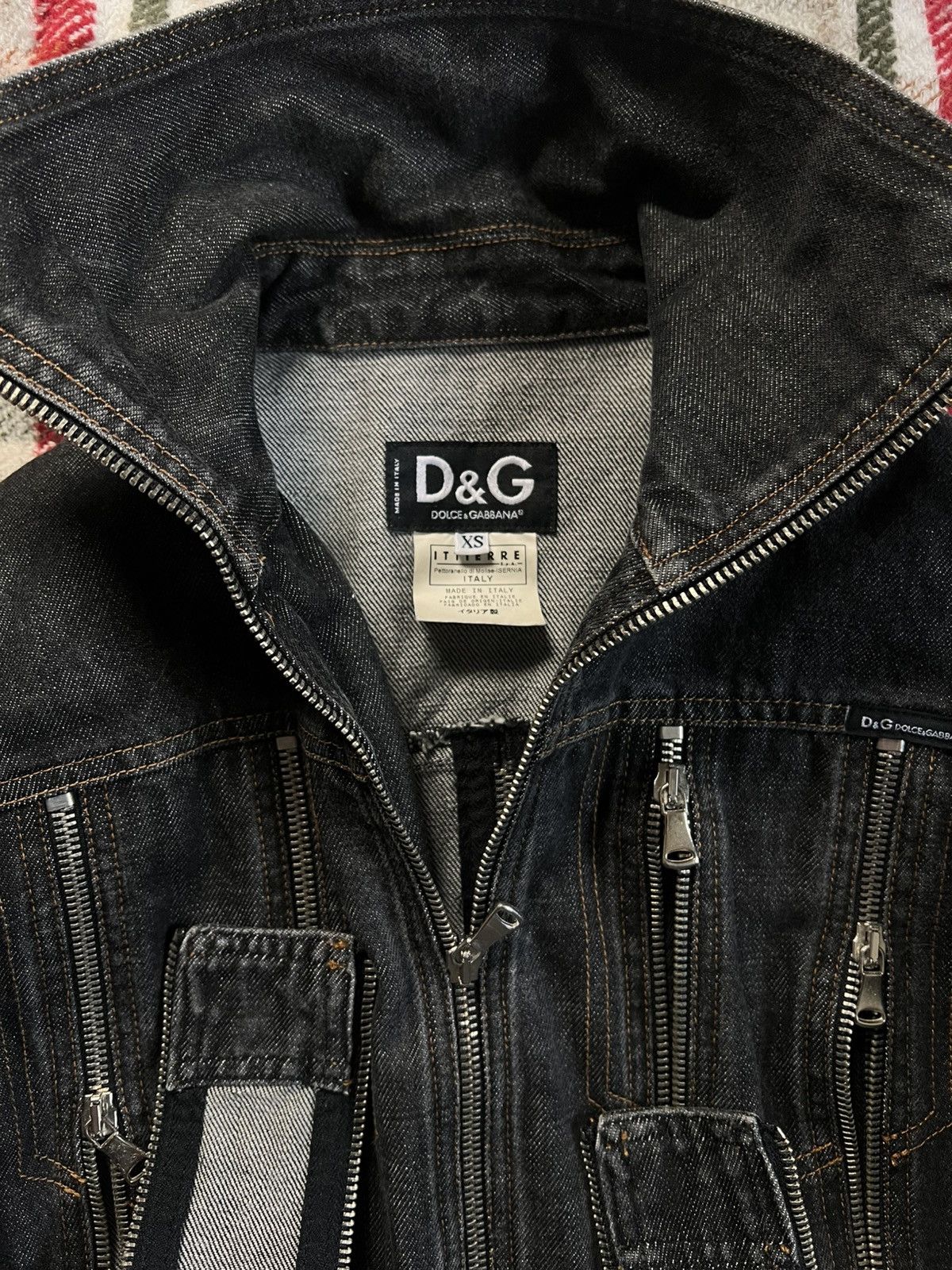 Dolce & Gabbana SS03 Dolce & Gabbana Multi Zips Denim jacket Size XS / US 0-2 / IT 36-38 - 4 Thumbnail