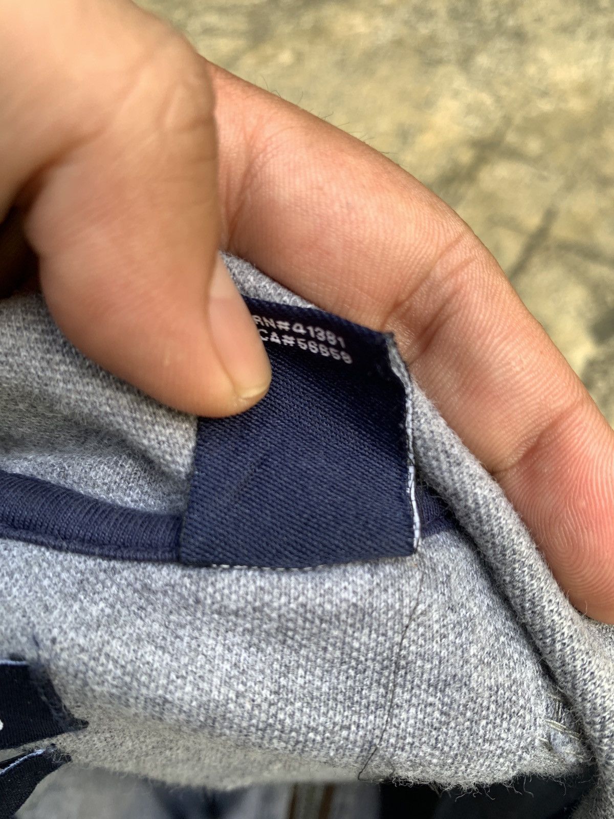 Chaps by Ralph Lauren Grey Iconic Small Logo Halfzip Shirt