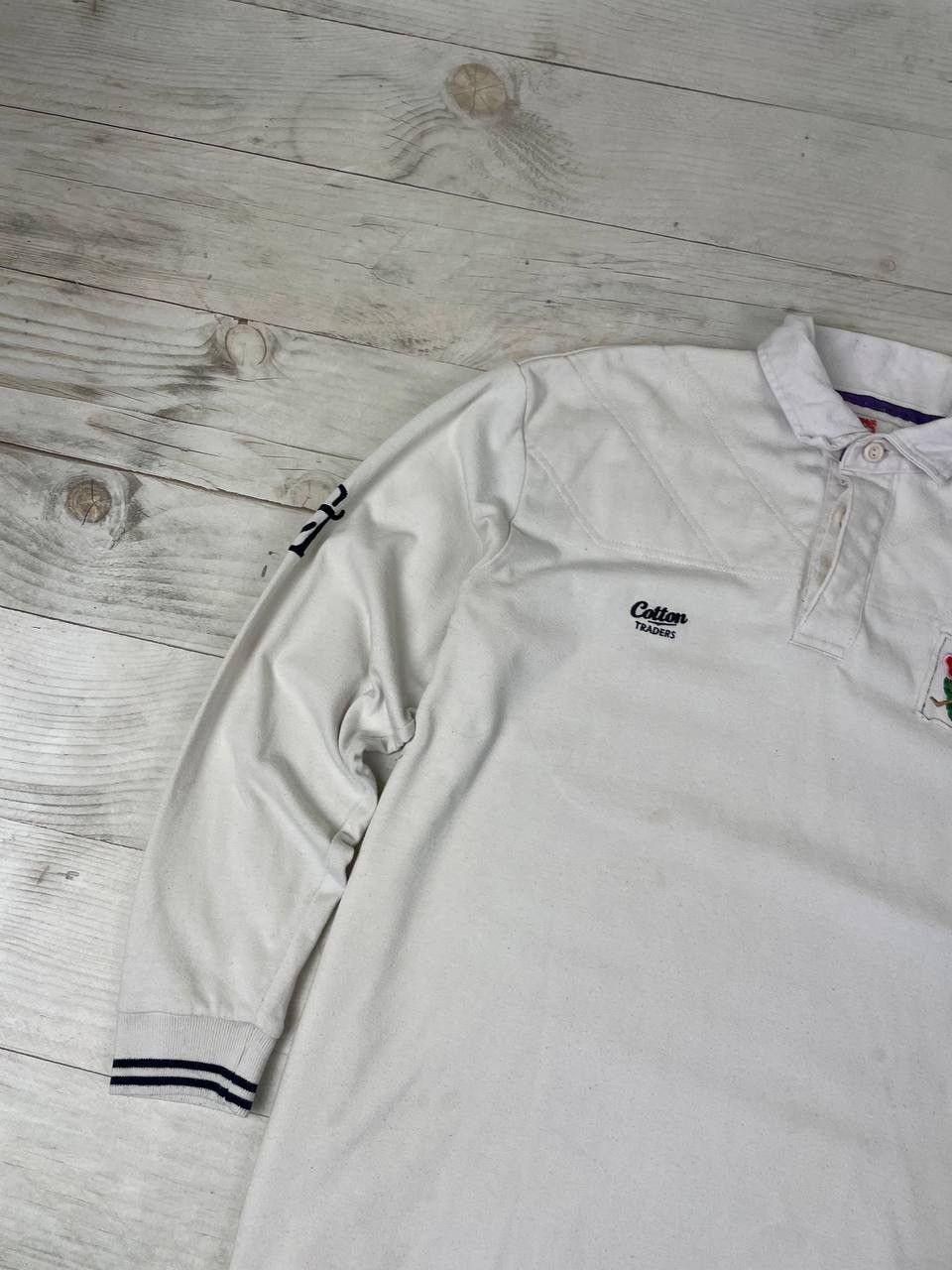 Cotton Traders Vintage Cotton Traders England Rugby Polo Shirt Long Sleeve Size US XL / EU 56 / 4 - 3 Thumbnail