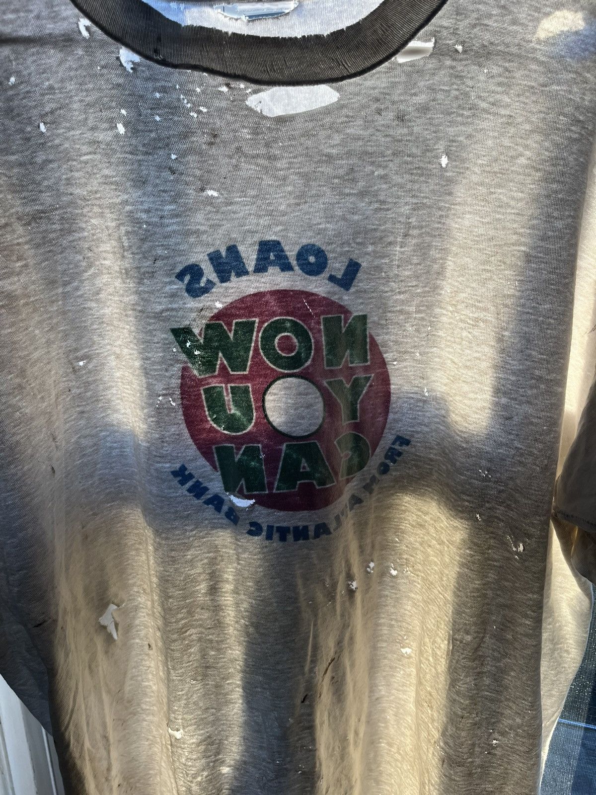 Unsound Rags “Place Beyond The Pines” Distressed Single Stitch White Tee Size US XL / EU 56 / 4 - 7 Thumbnail